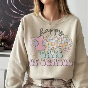 100 Days of School Retro Sweatshirt or T Shirt