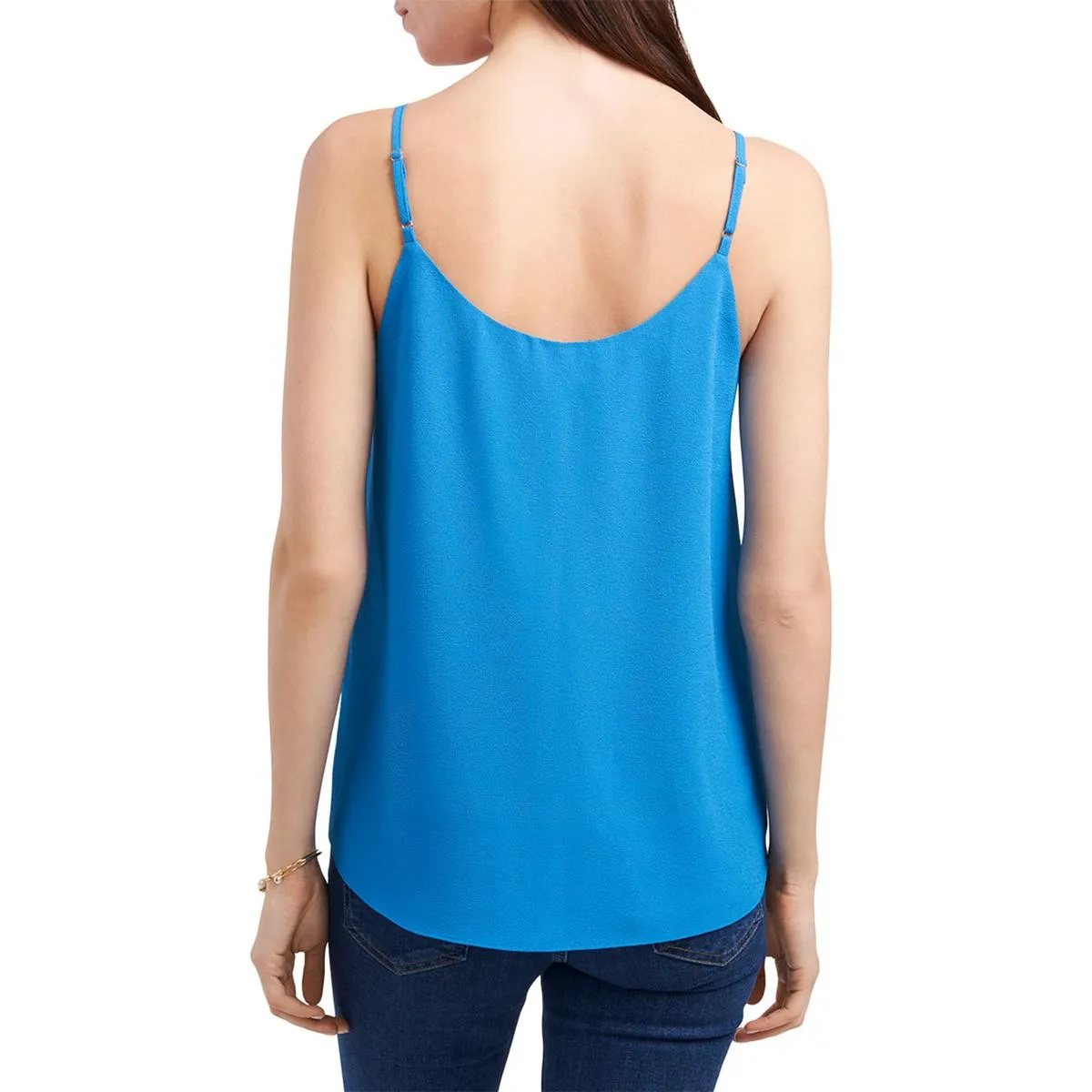 1.State Womens Mari Chiffon Trim V Neck Camisole Top