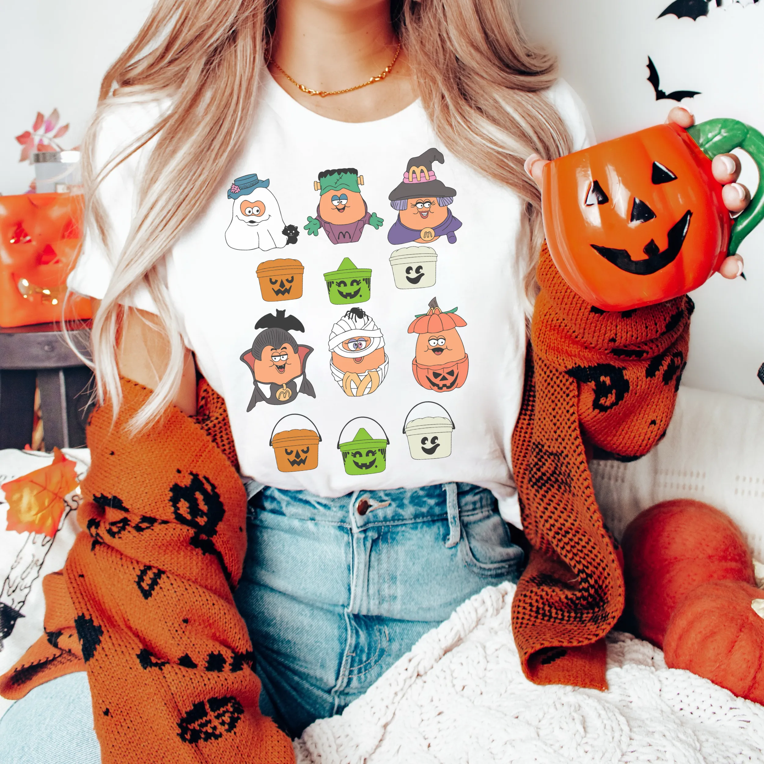 90s Halloween Food Retro T Shirt or Sweatshirt