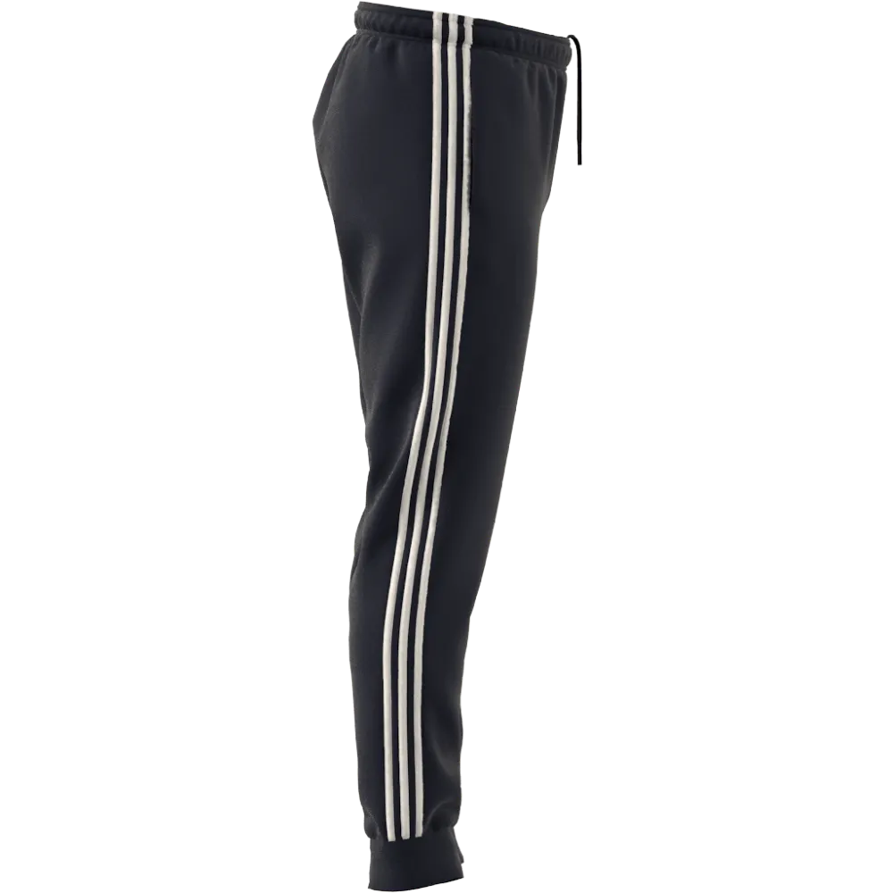 adidas Mens Essentials Warm-Up Tapered 3-Stripes Track Pants