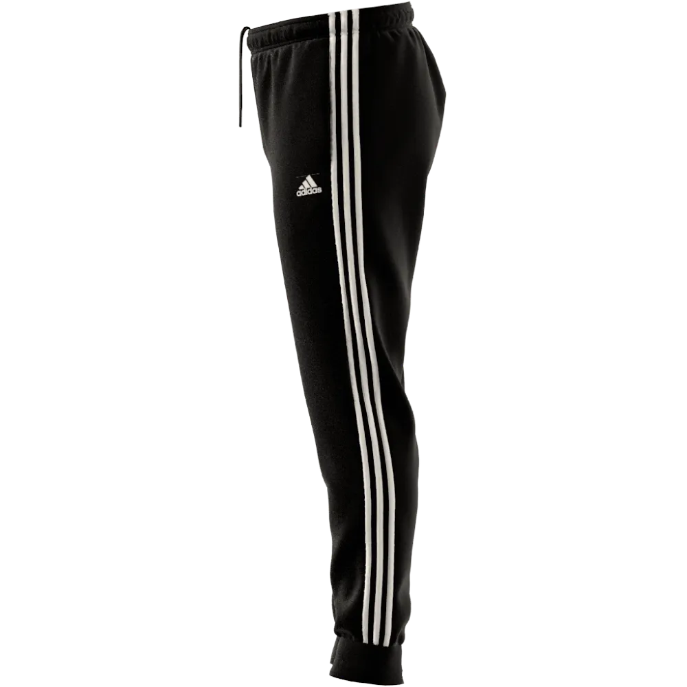 adidas Mens Essentials Warm-Up Tapered 3-Stripes Track Pants