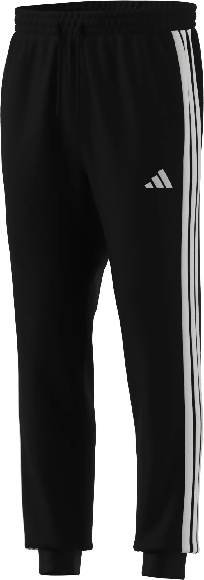 adidas Mens Essentials Warm-Up Tapered 3-Stripes Track Pants