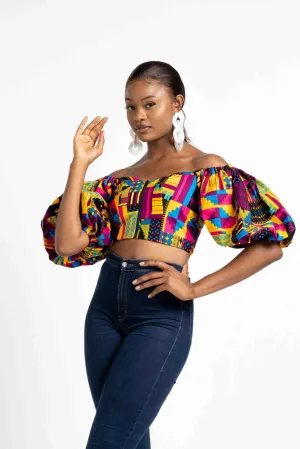 ALISA African Print Women's Crop Top