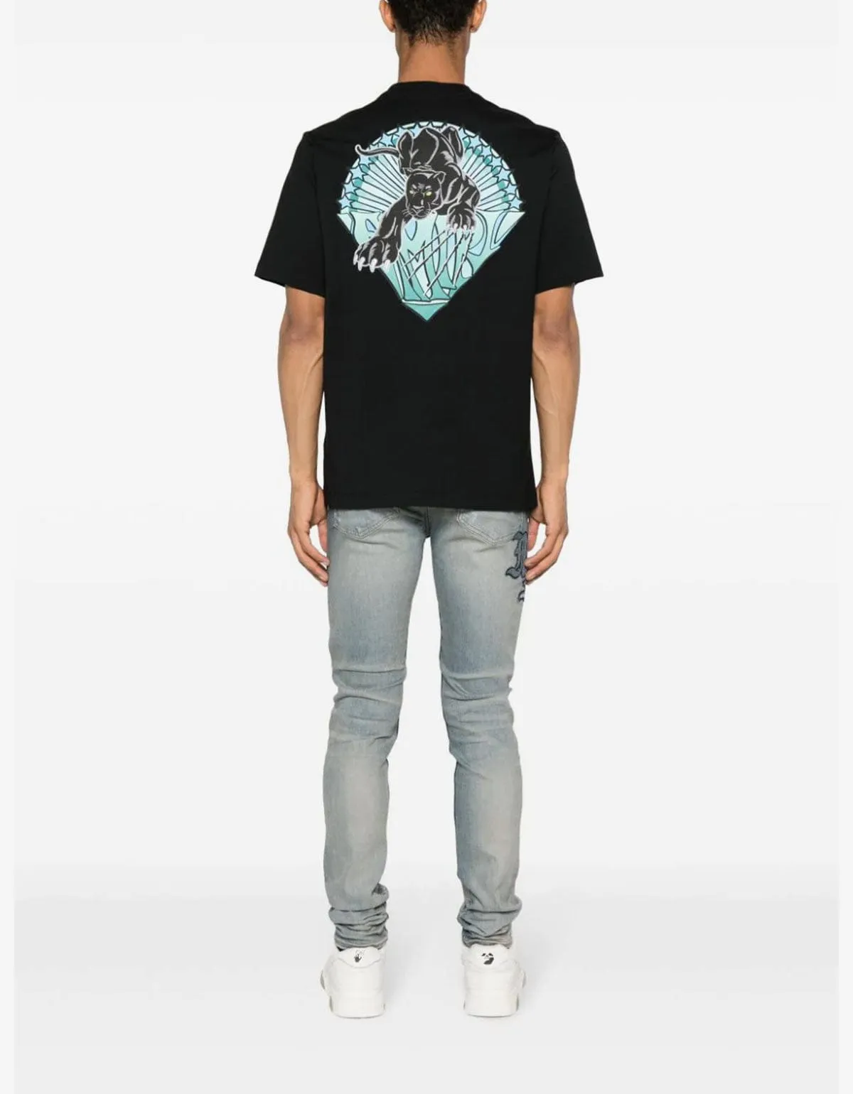 Amiri Black Panther Print T-Shirt