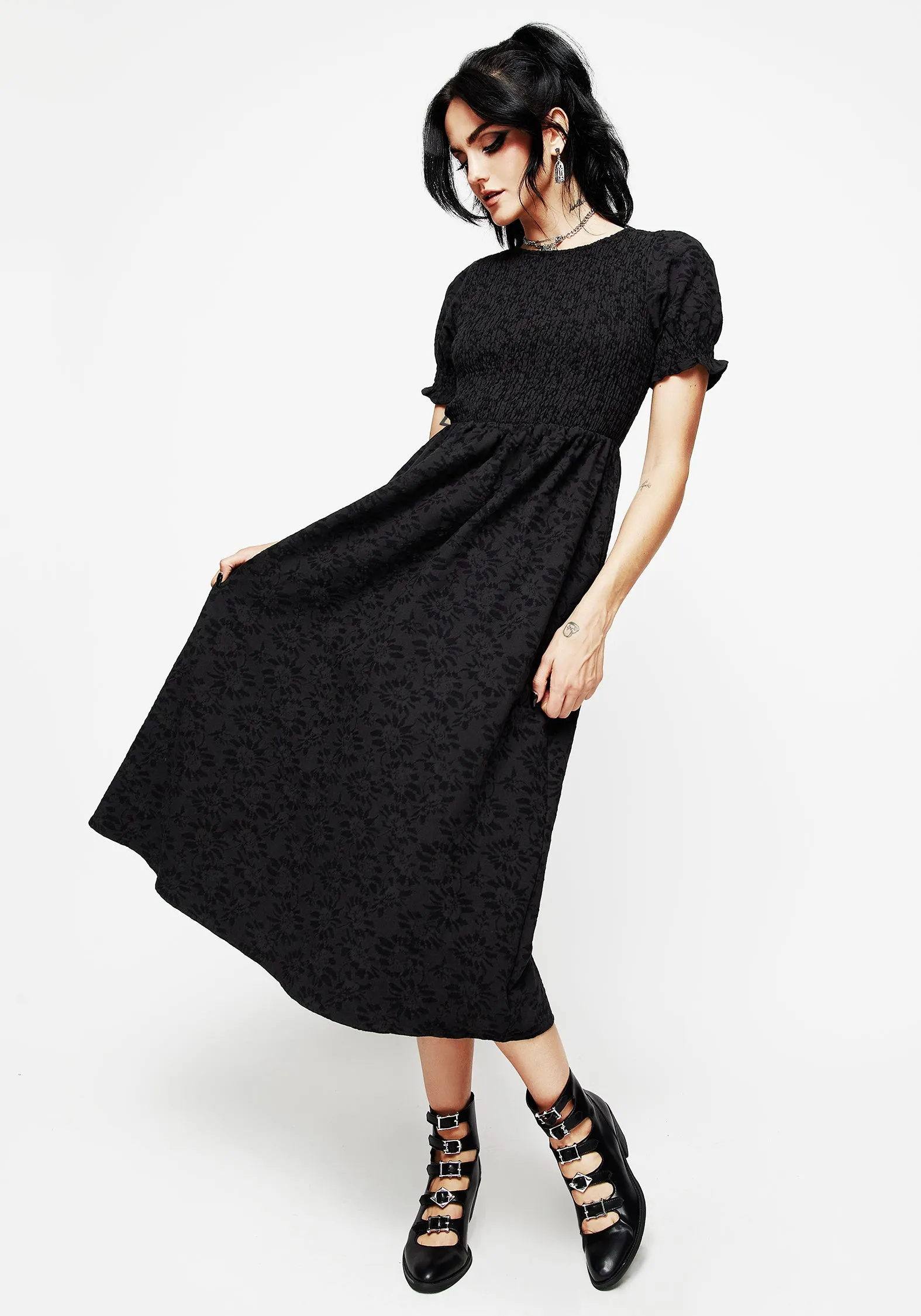 Amun Midi Smock Dress