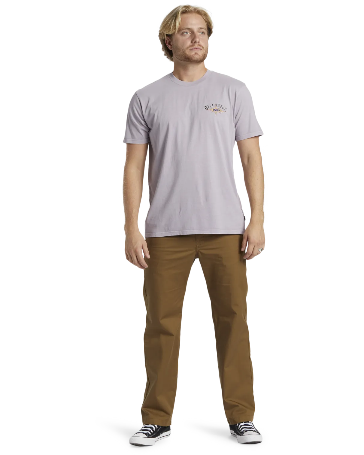 Arch Wave T-Shirt in Purple Ash