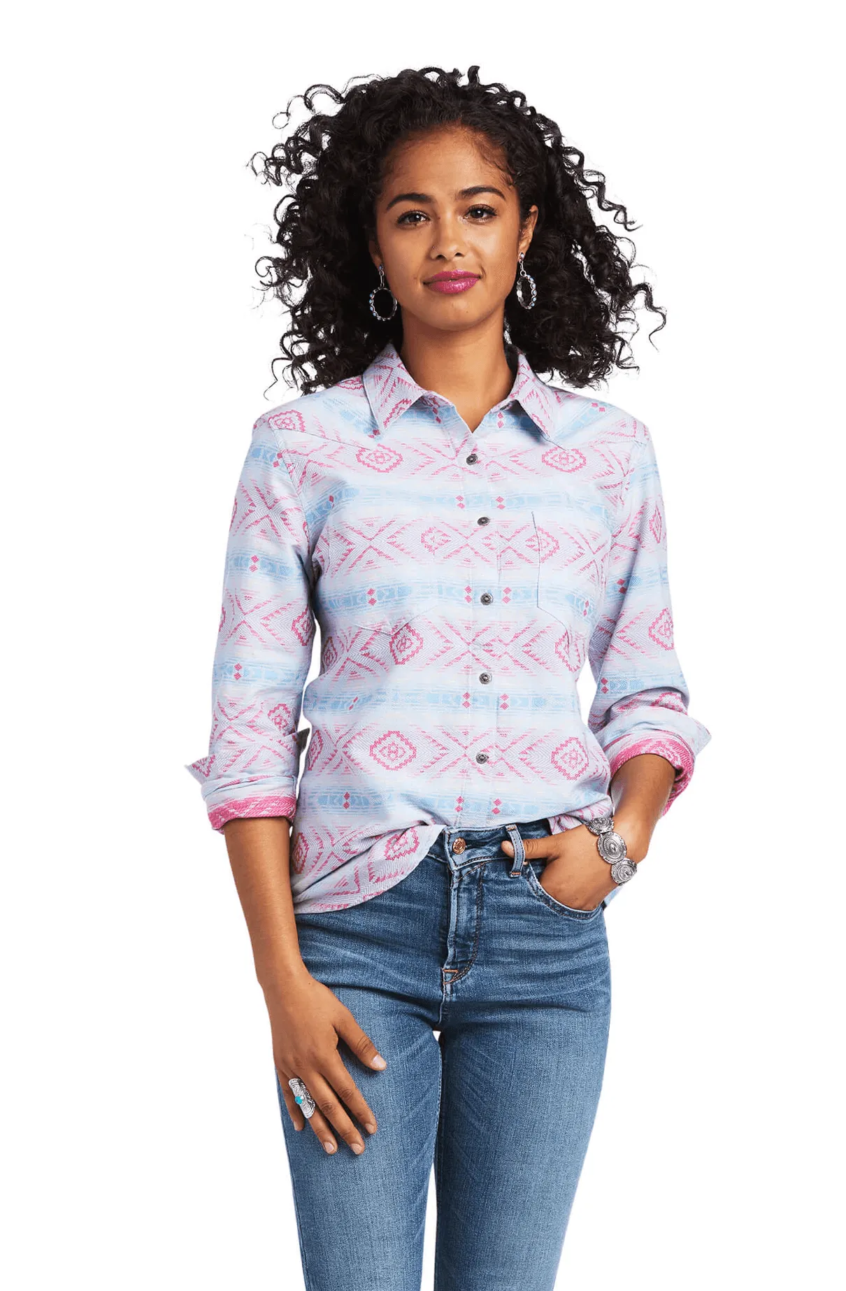 Ariat Women's  REAL Billie Jean Long Sleeve Western Shirt 10039862