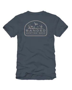 Banded Distressed Flying Duck Short Sleeve Tee