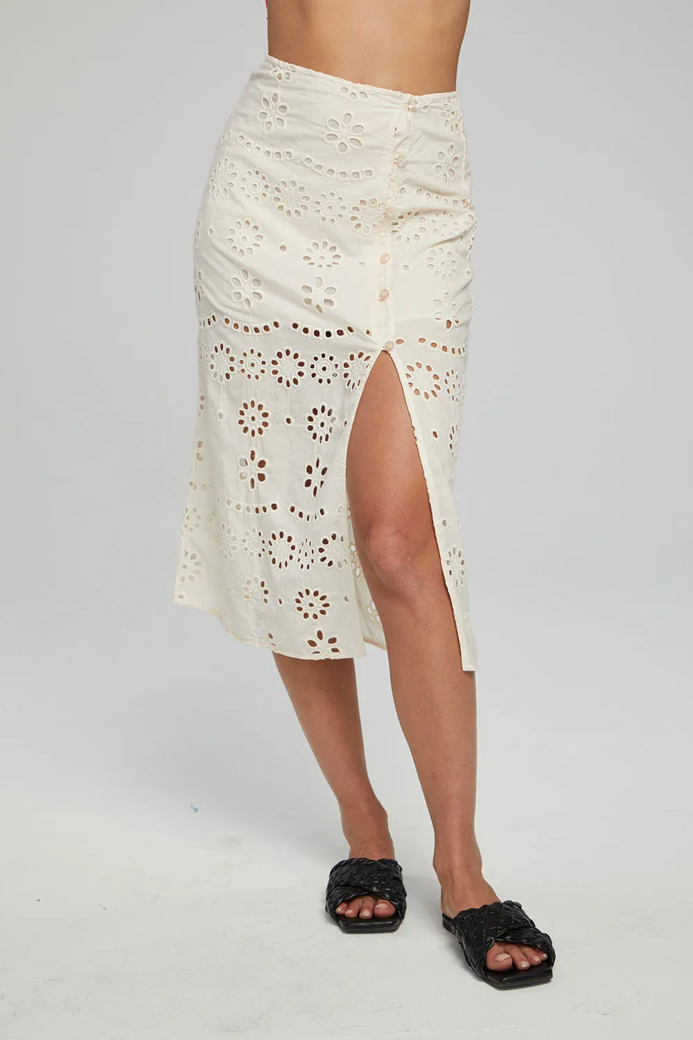 Belle Midi Skirt - Gardenia