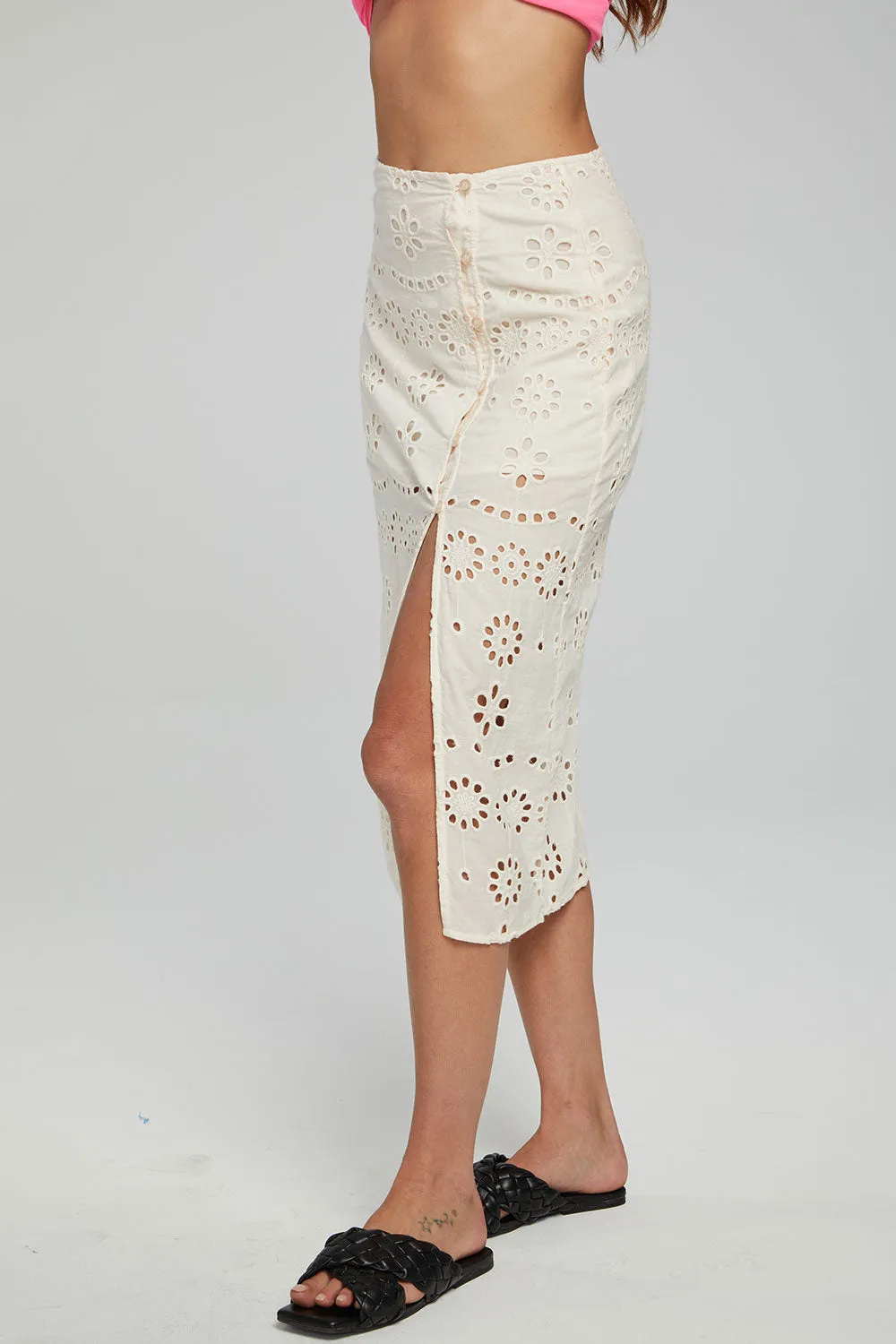 Belle Midi Skirt - Gardenia