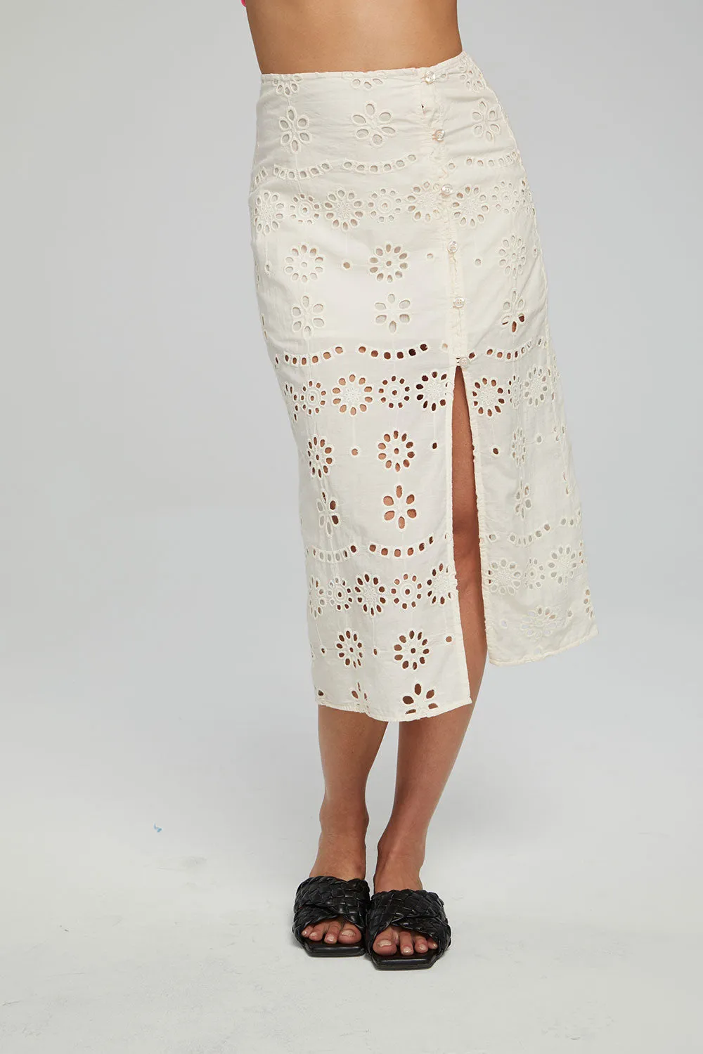 Belle Midi Skirt - Gardenia