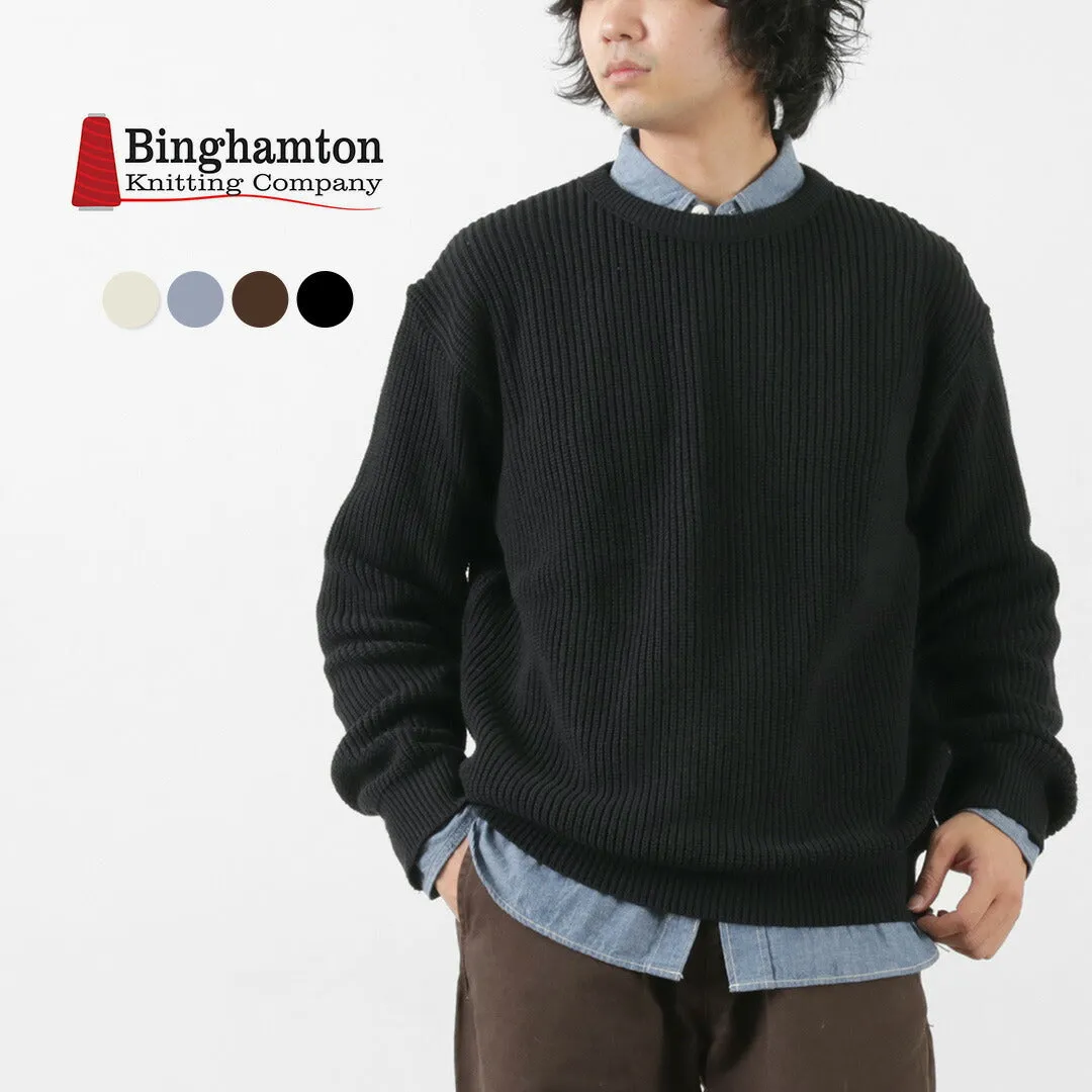 BINGHAMTON KNITTING COMPANY / Shaker Crew Knit