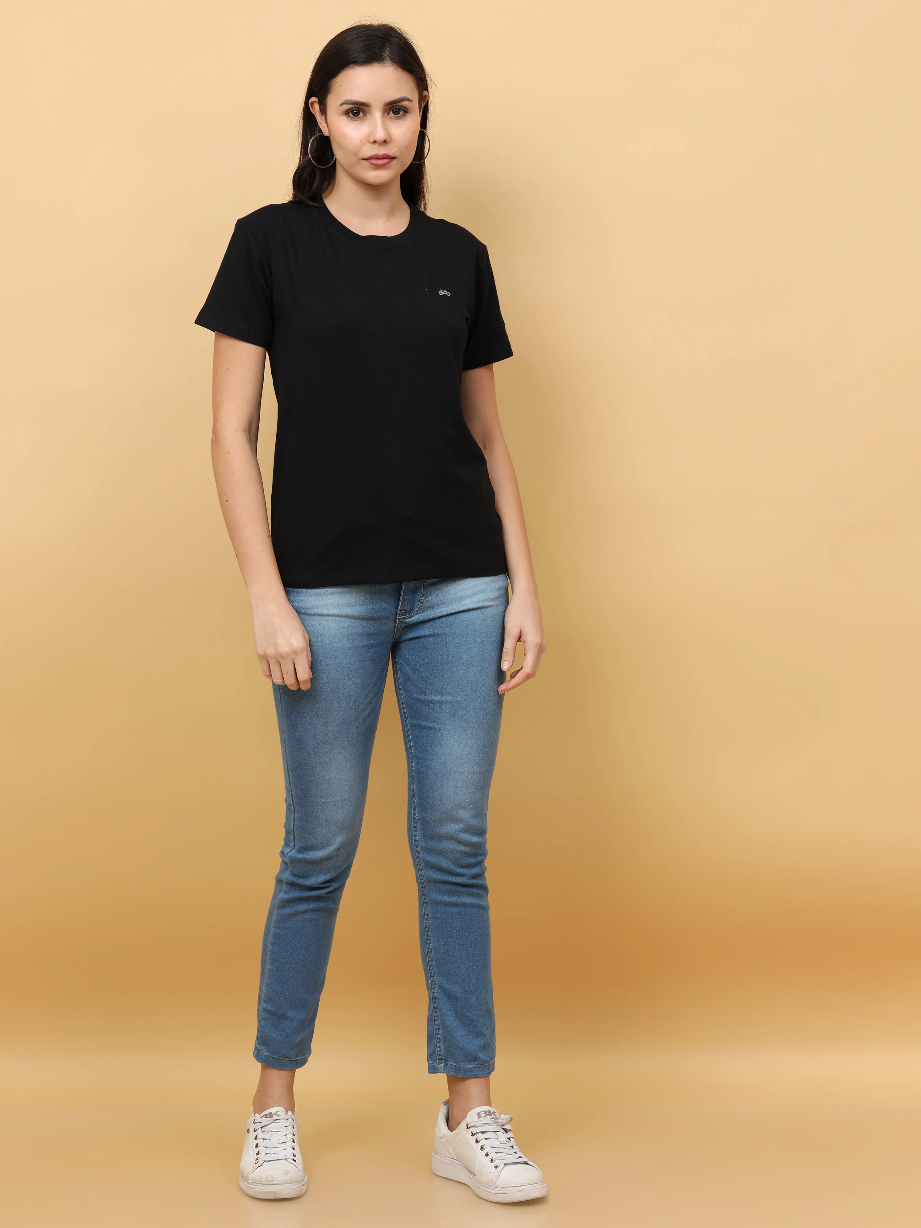 Black Womens Bamboo Fabric T-Shirt