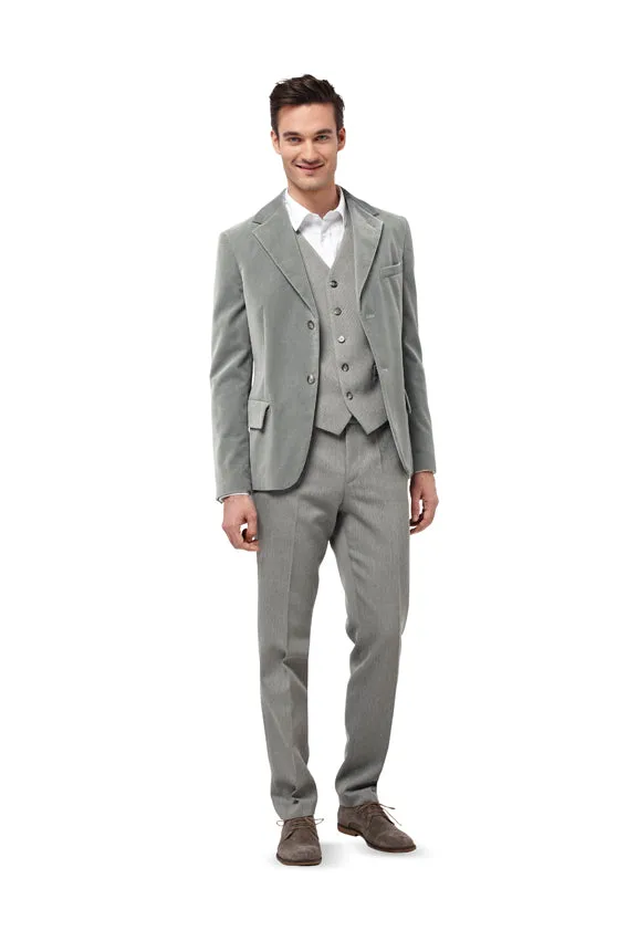 Burda 6871 Mens' Suit, Waistcoat and Frock Coat Pattern