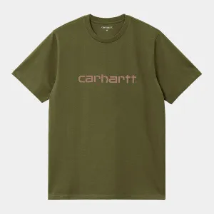 Carhartt WIP Script T-Shirt Dundee - Glassy Pink