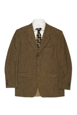 Celine Olive Brown Wool Tweed Sport Coat