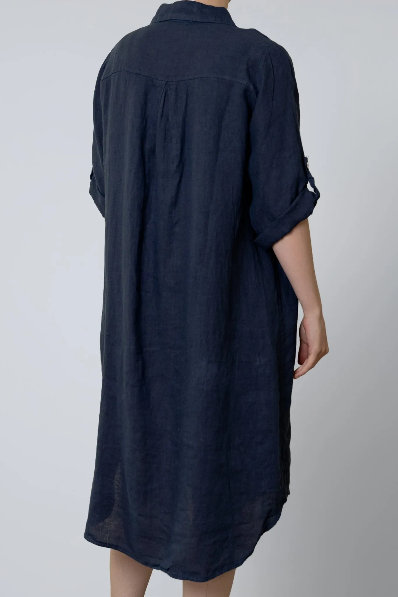 Claudia Linen Shirt Dress