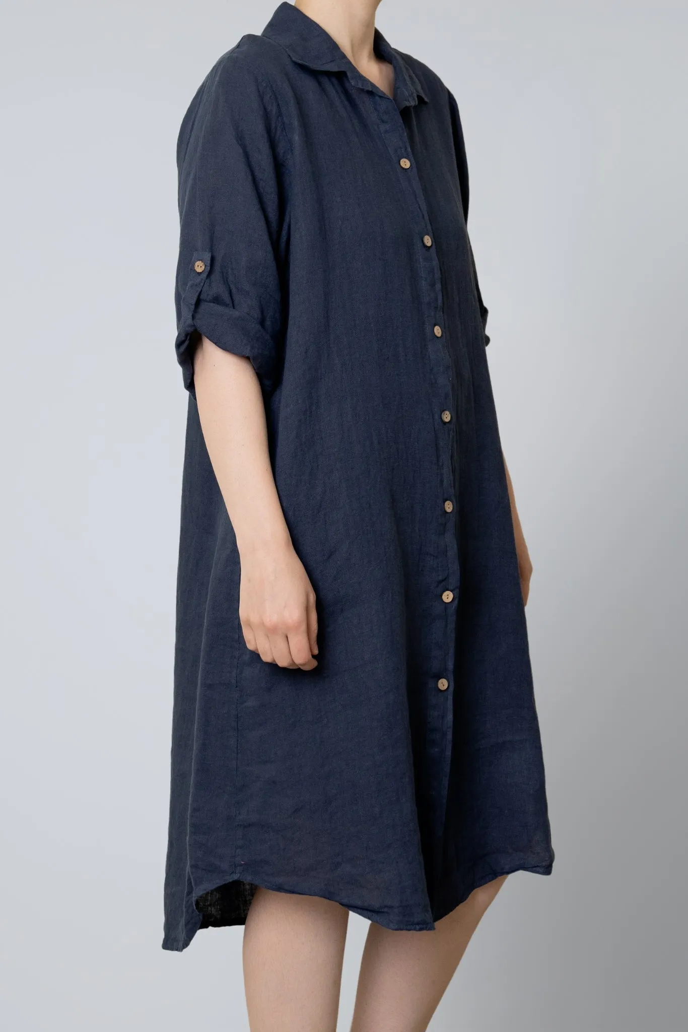 Claudia Linen Shirt Dress