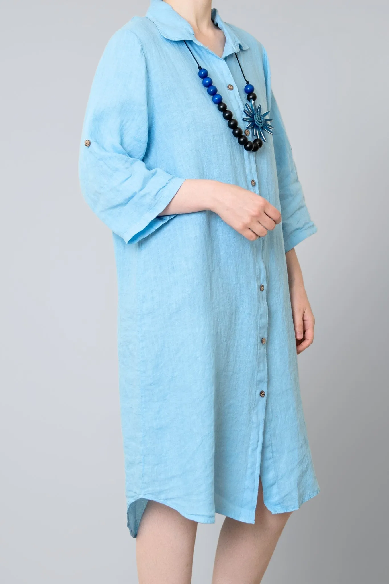 Claudia Linen Shirt Dress