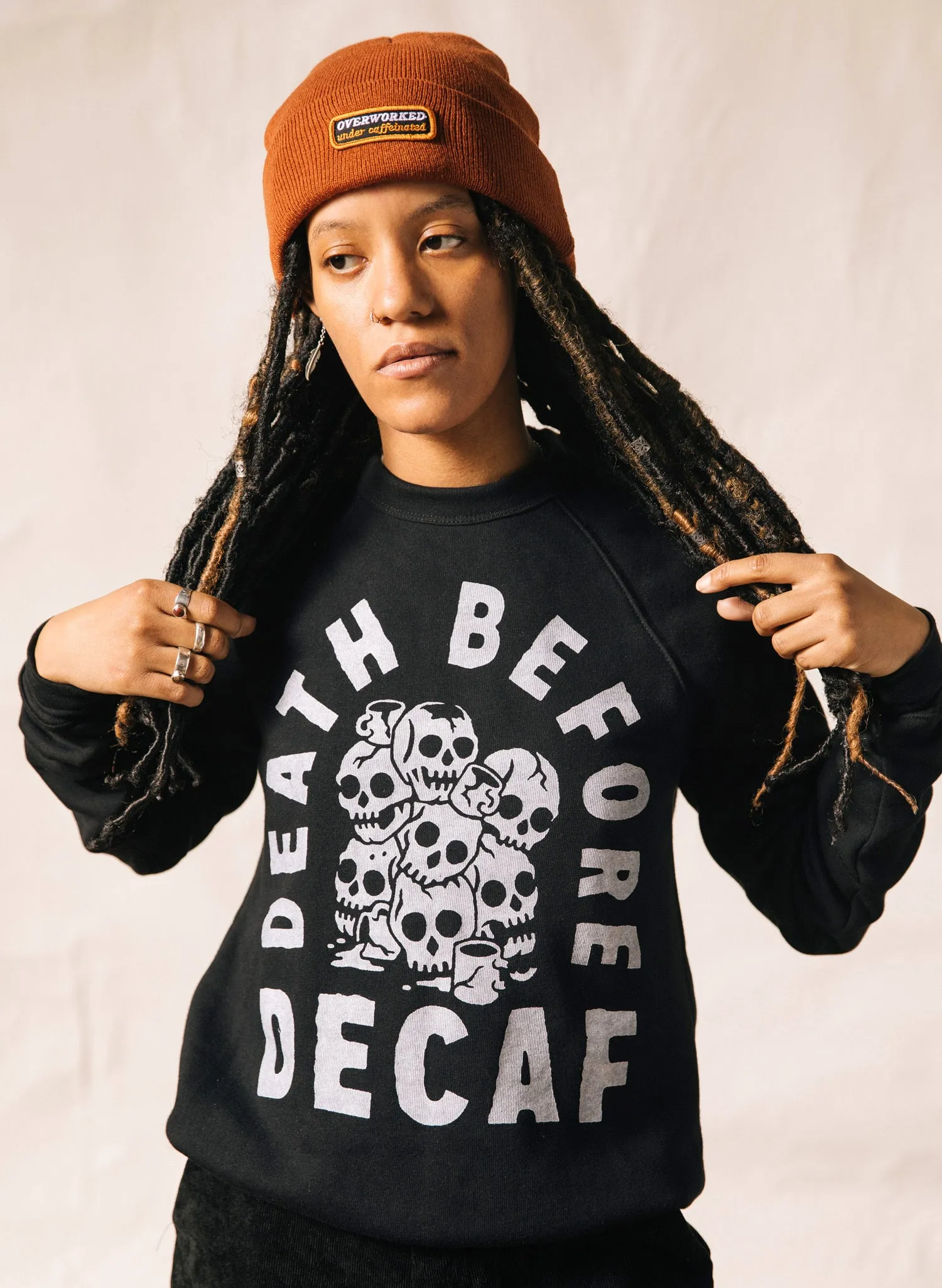 Death Before Decaf Crewneck