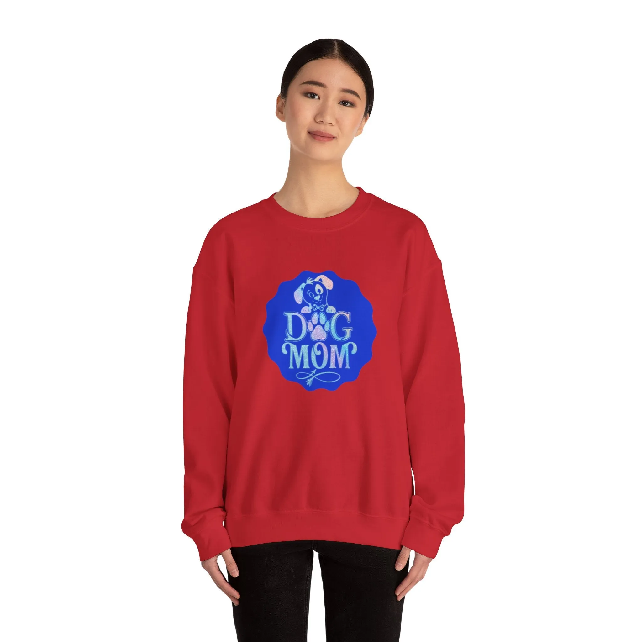 Dog Mom Unisex Heavy Blend™ Crewneck Sweatshirt