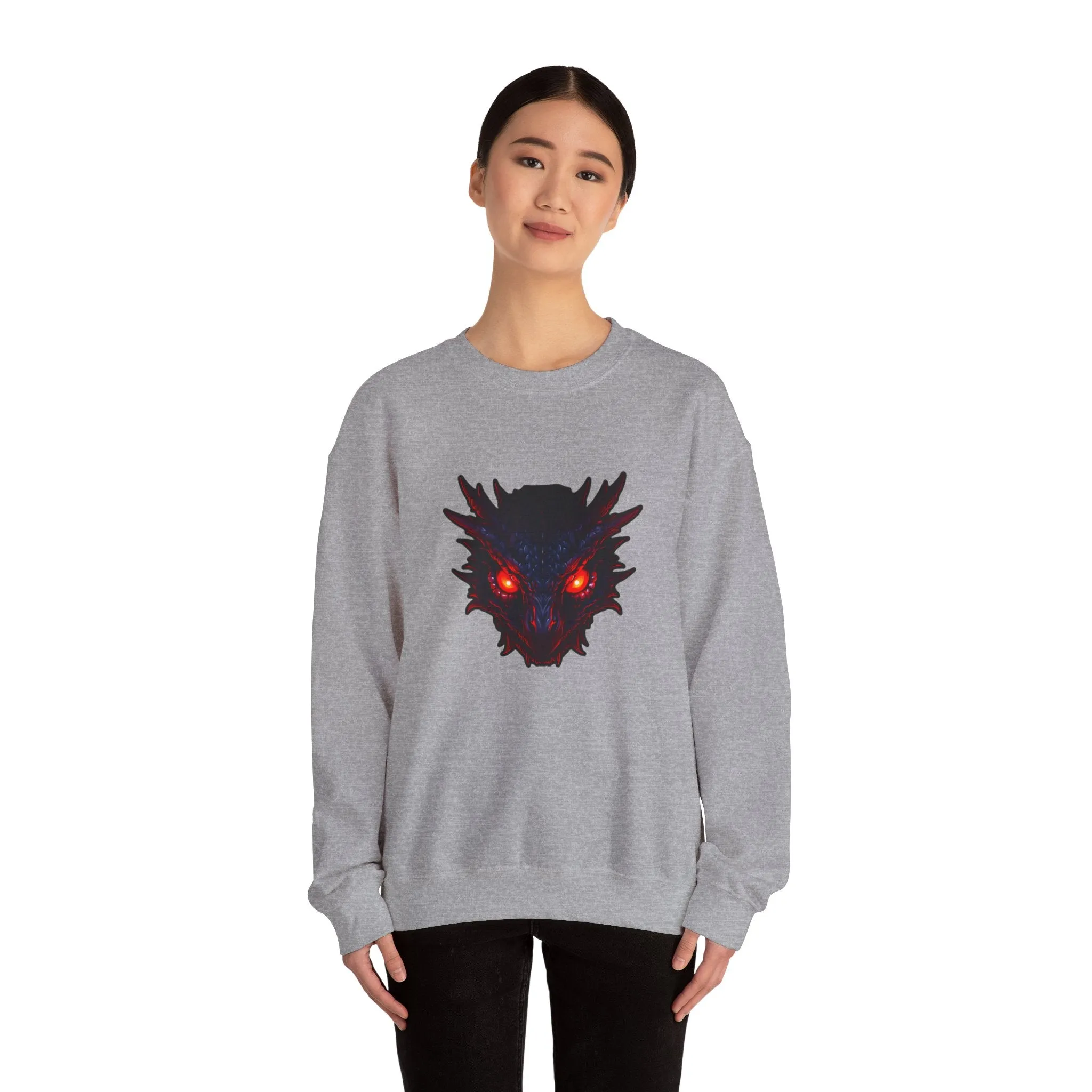 Dragon Head Unisex Heavy Blend™ Crewneck Sweatshirt