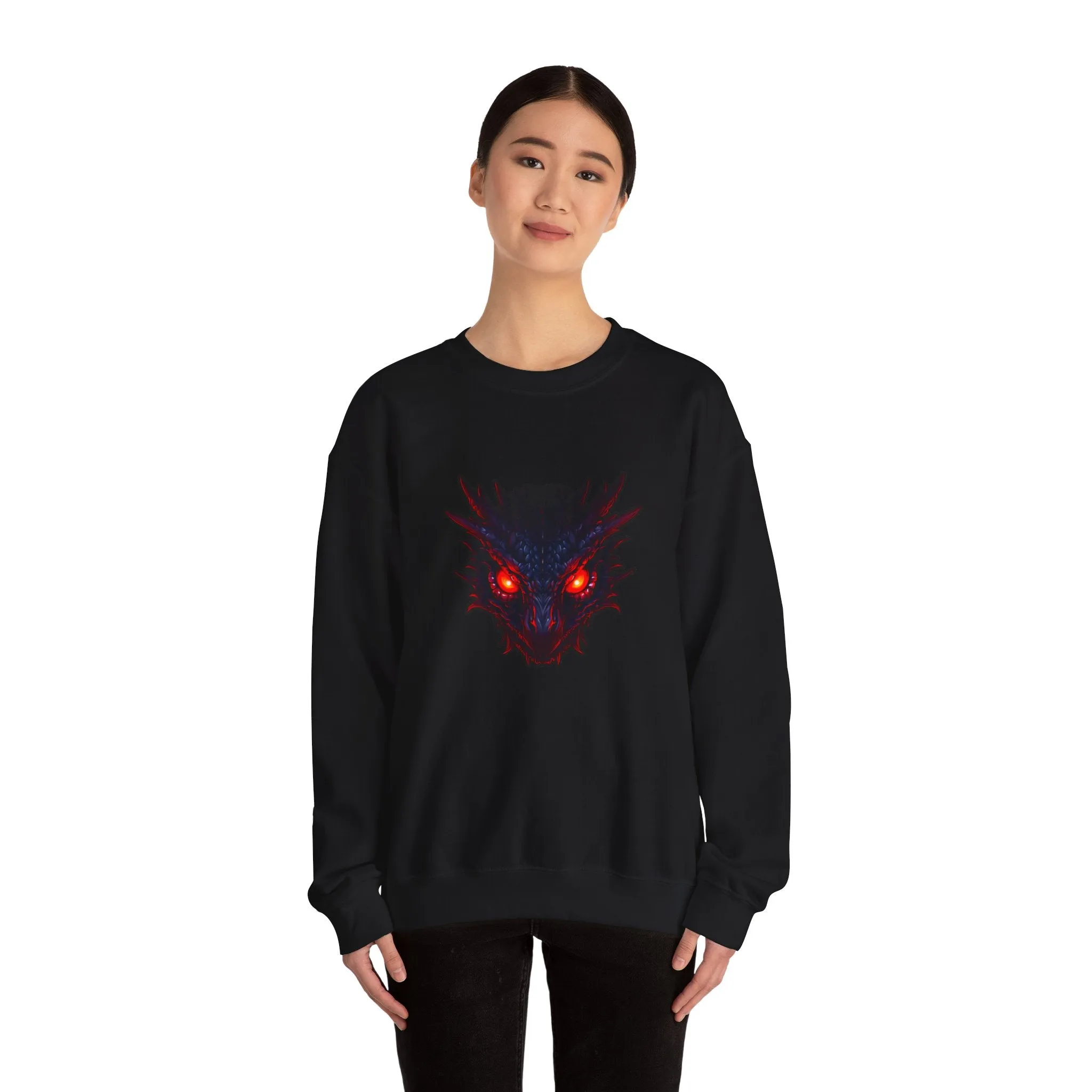 Dragon Head Unisex Heavy Blend™ Crewneck Sweatshirt