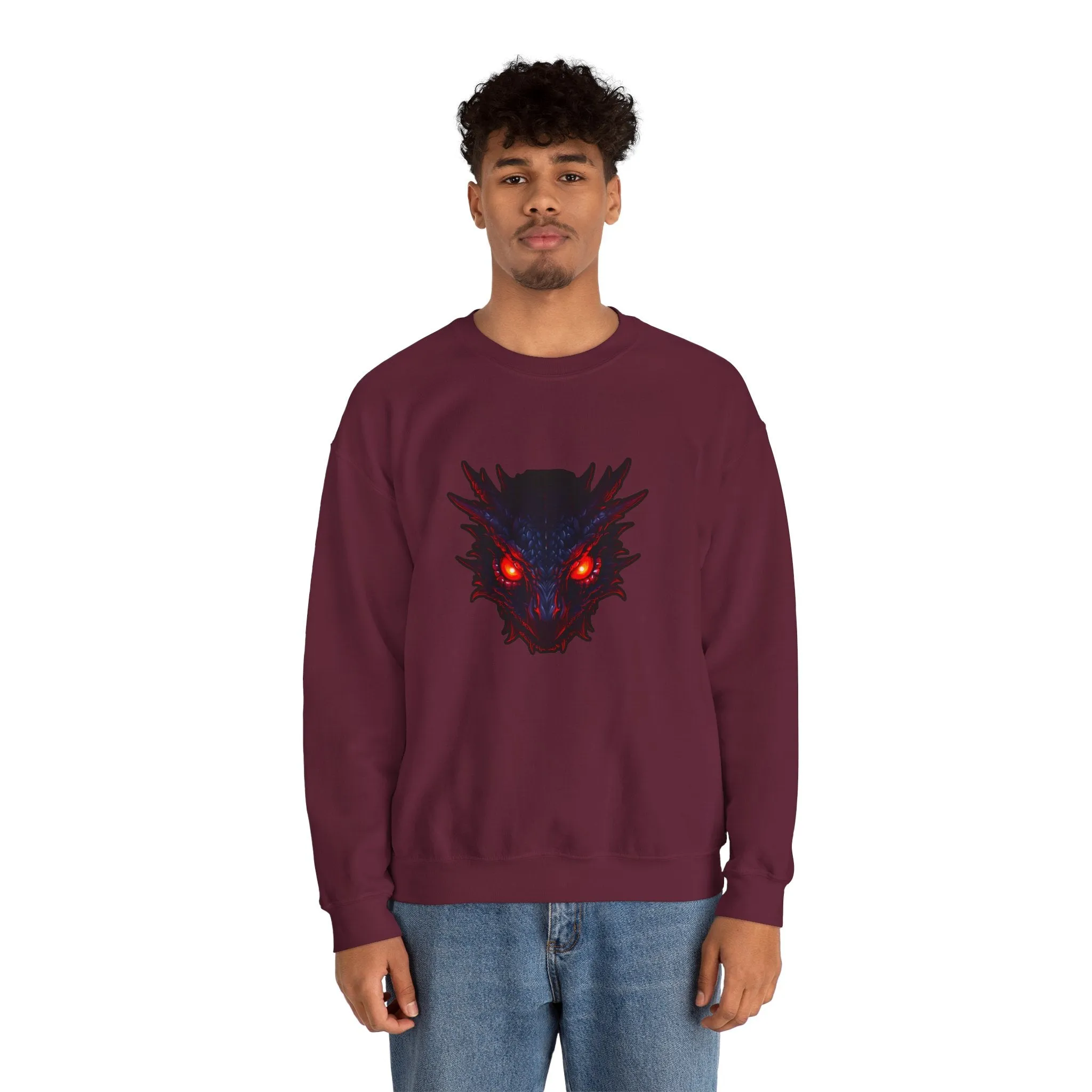 Dragon Head Unisex Heavy Blend™ Crewneck Sweatshirt