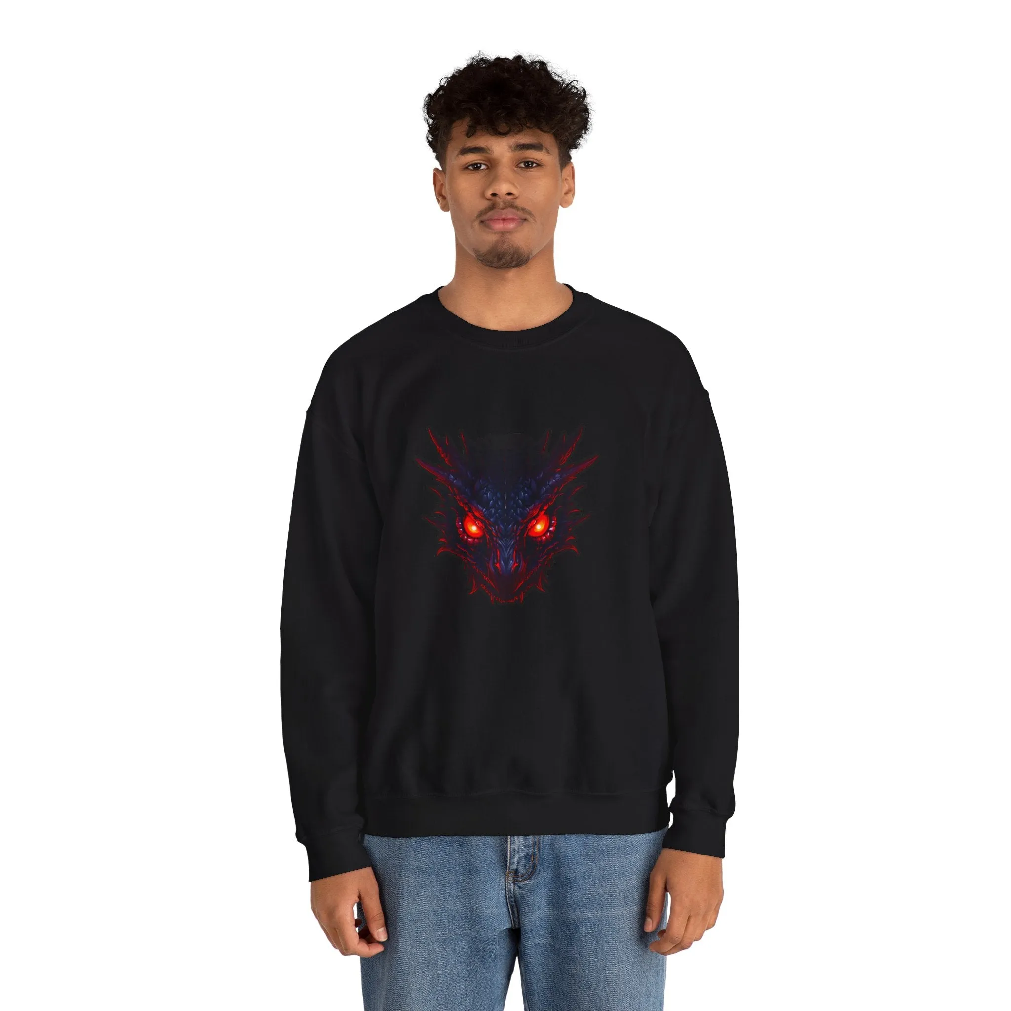 Dragon Head Unisex Heavy Blend™ Crewneck Sweatshirt