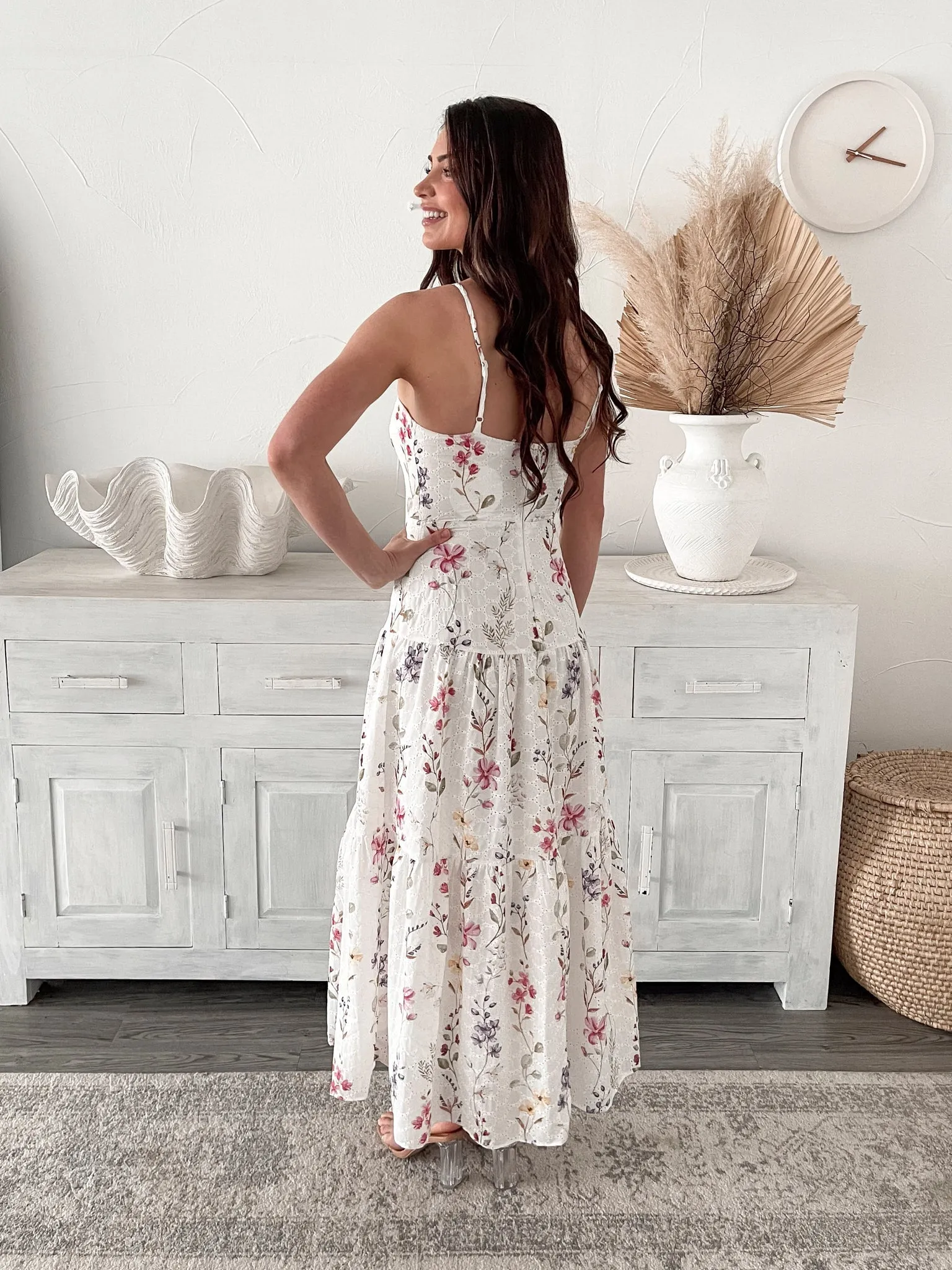 Ensley Dress - White Floral