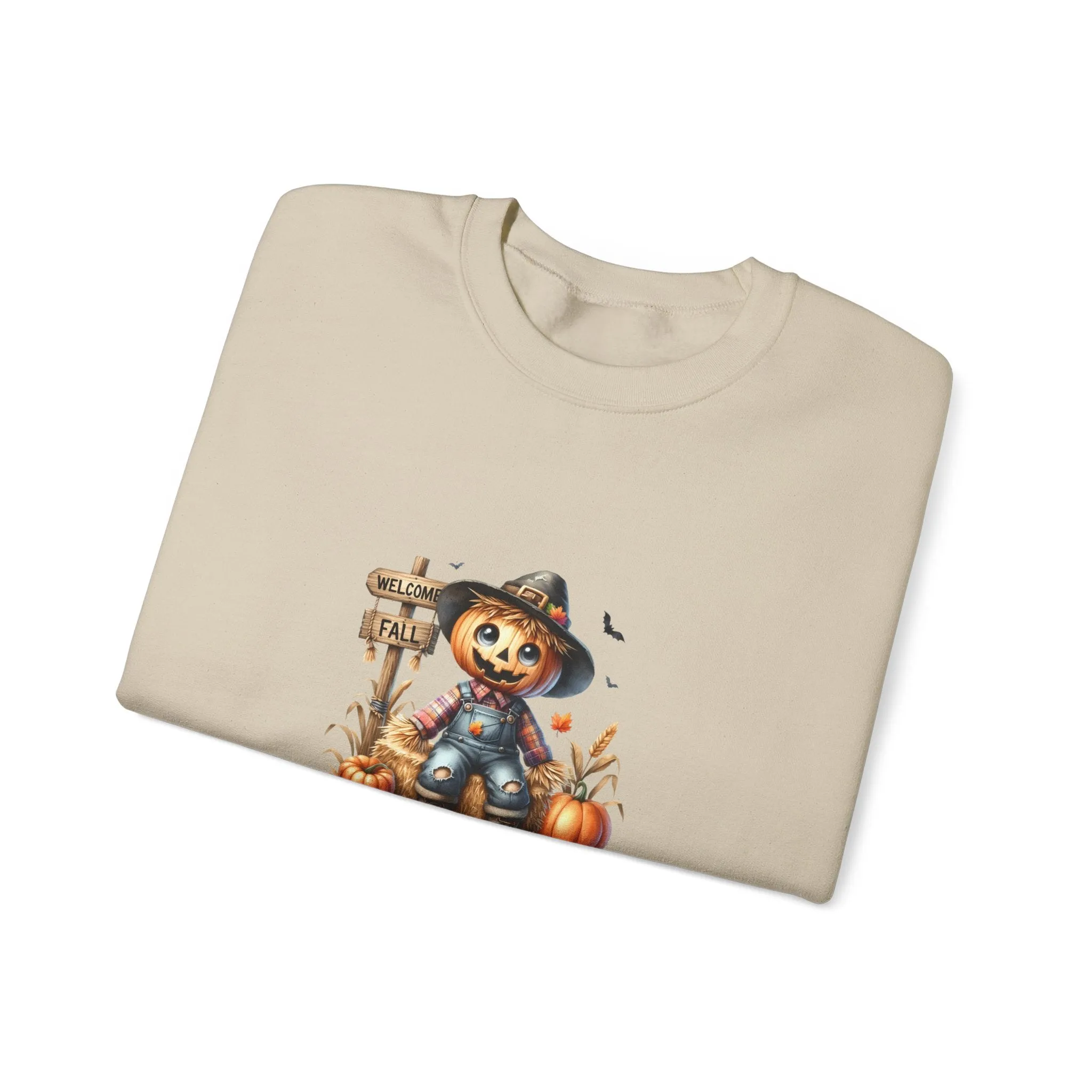 Fall Scarecrow Unisex Heavy Blend™ Crewneck Sweatshirt