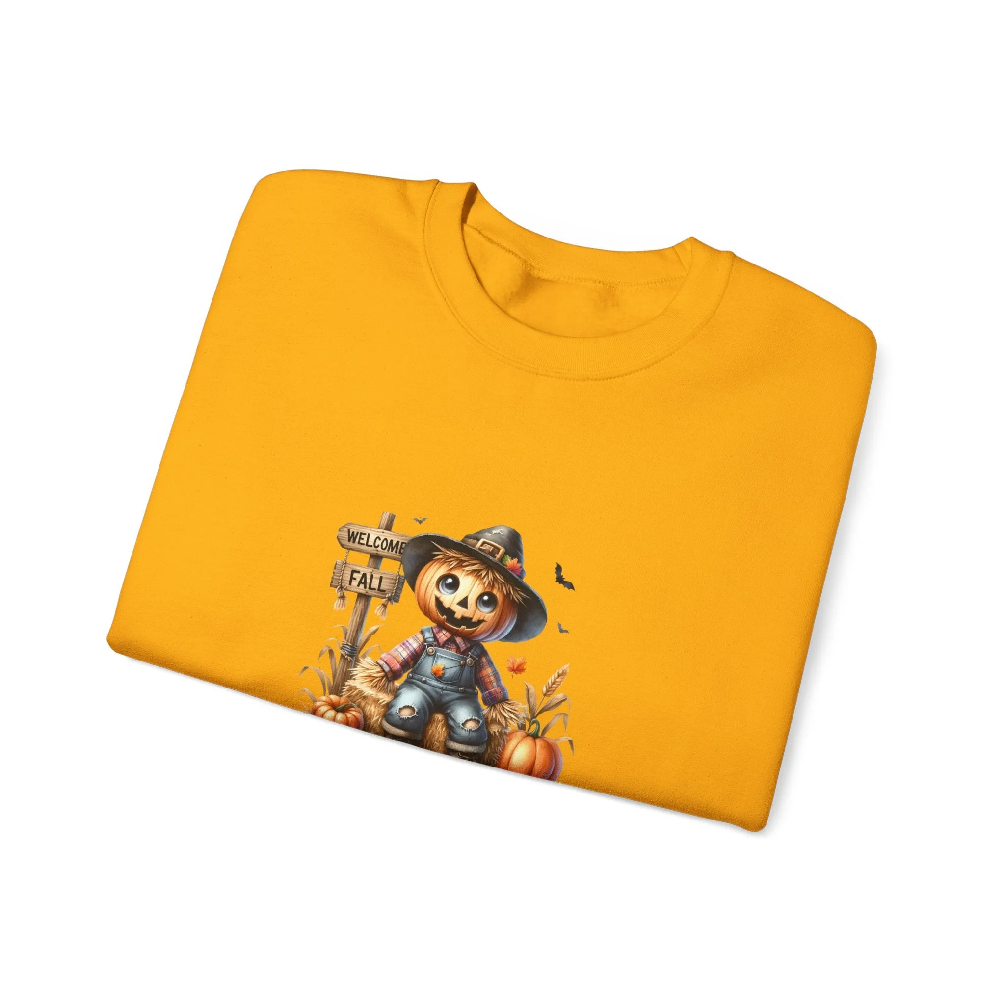 Fall Scarecrow Unisex Heavy Blend™ Crewneck Sweatshirt