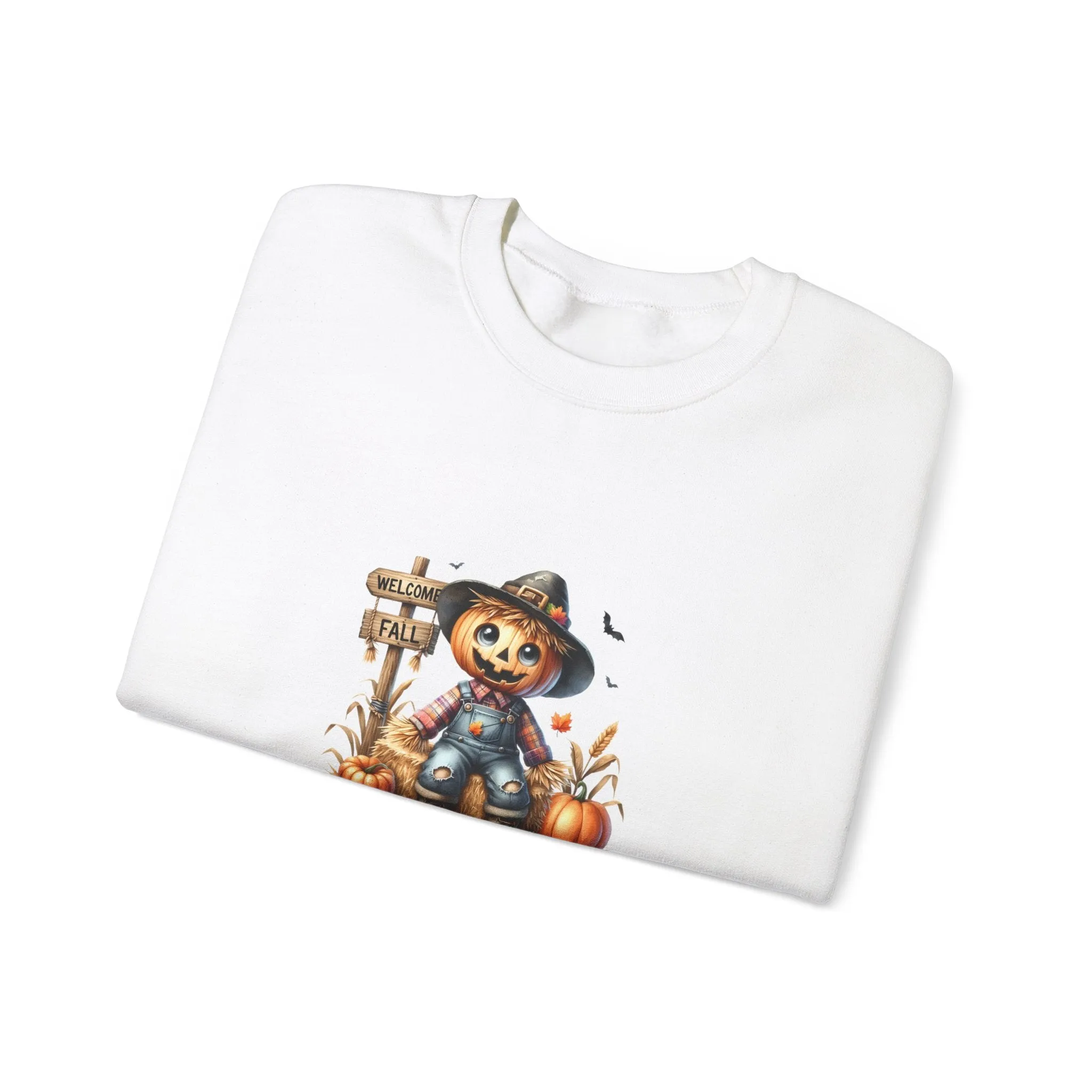 Fall Scarecrow Unisex Heavy Blend™ Crewneck Sweatshirt