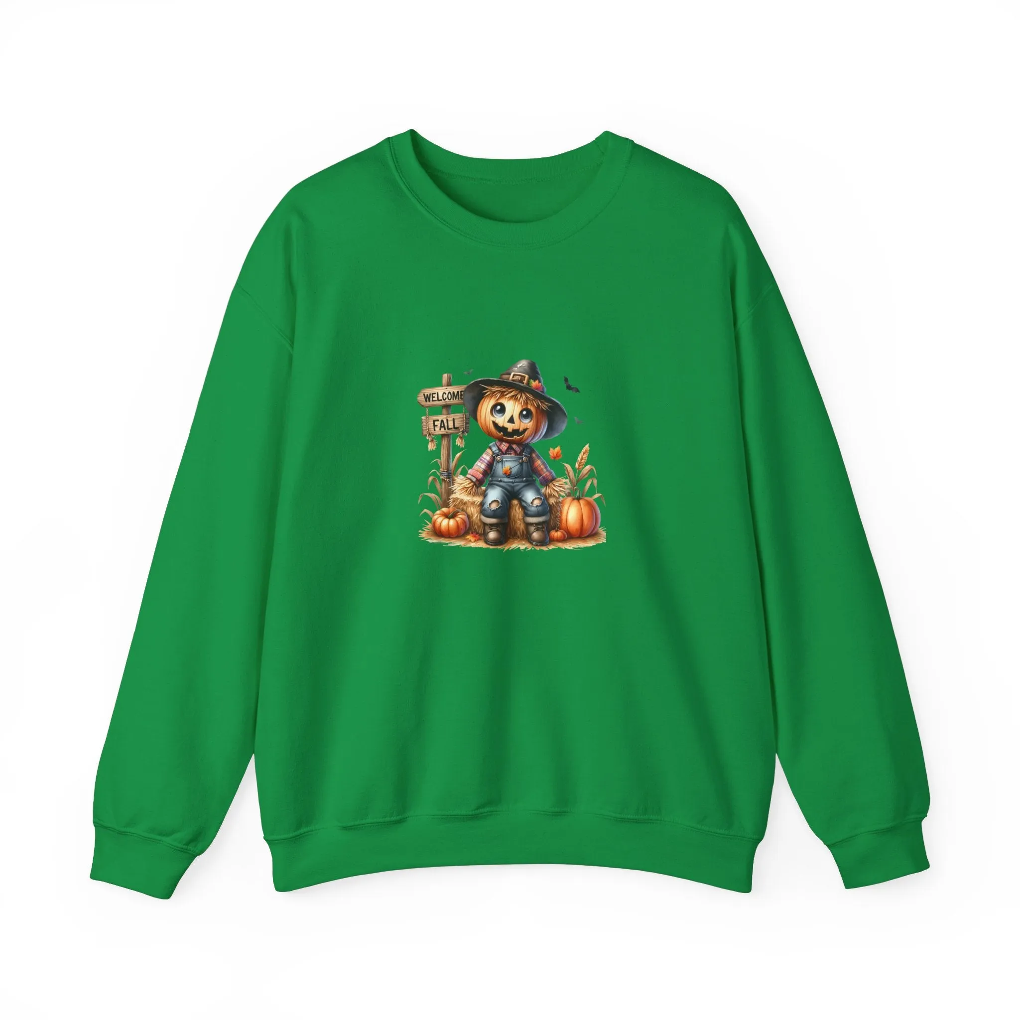 Fall Scarecrow Unisex Heavy Blend™ Crewneck Sweatshirt