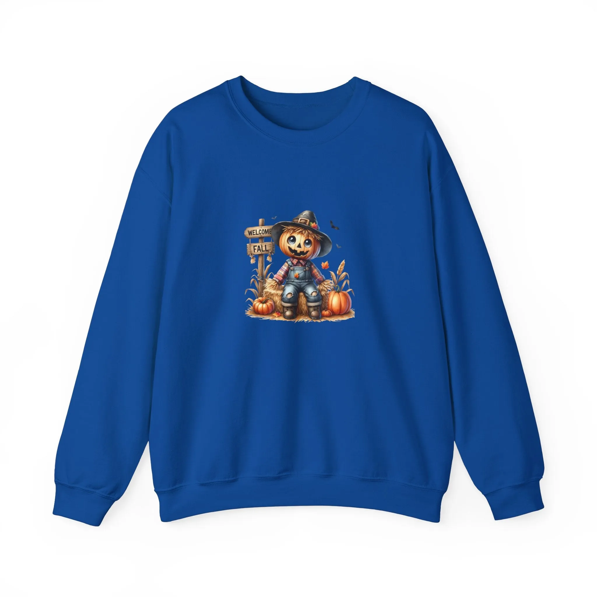 Fall Scarecrow Unisex Heavy Blend™ Crewneck Sweatshirt