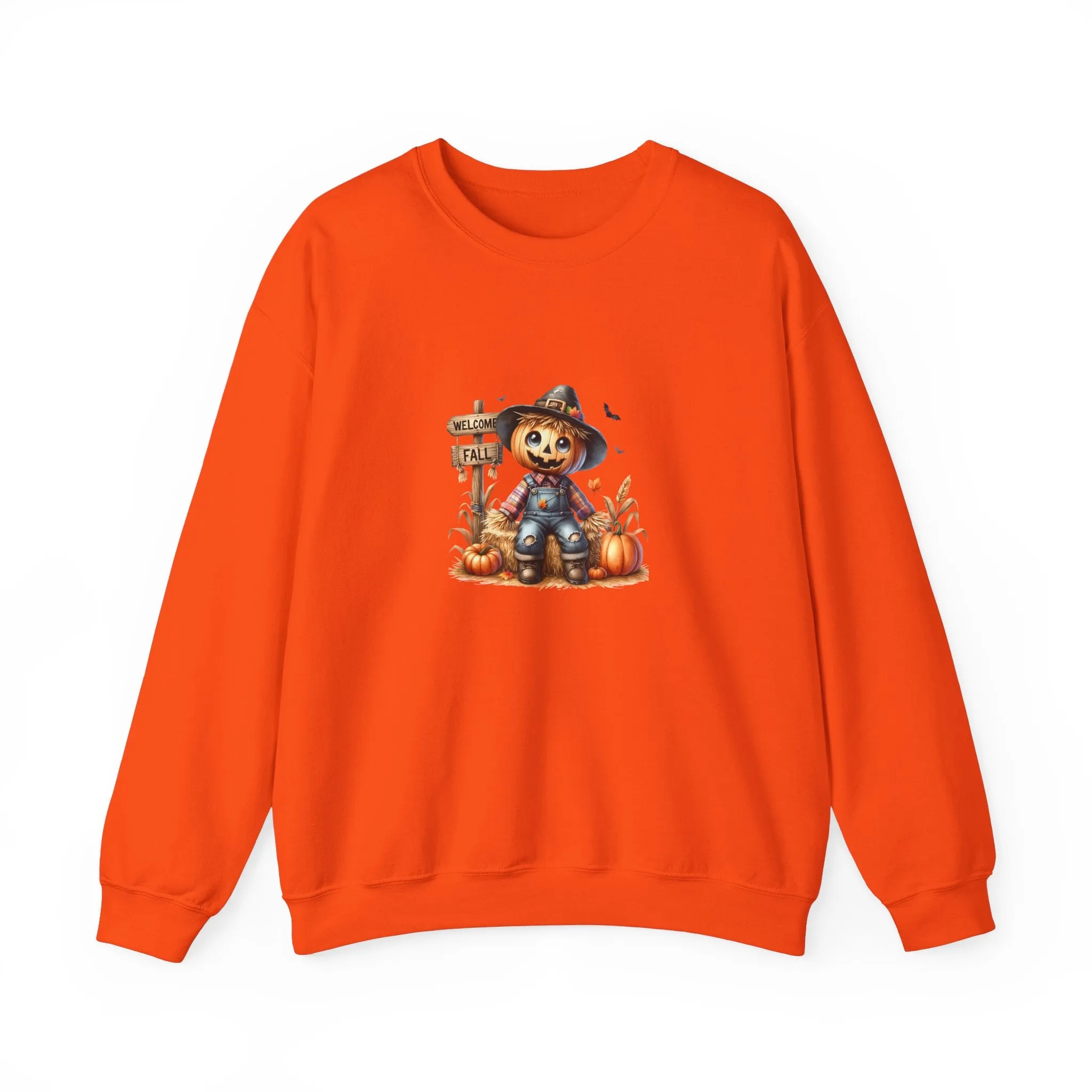 Fall Scarecrow Unisex Heavy Blend™ Crewneck Sweatshirt