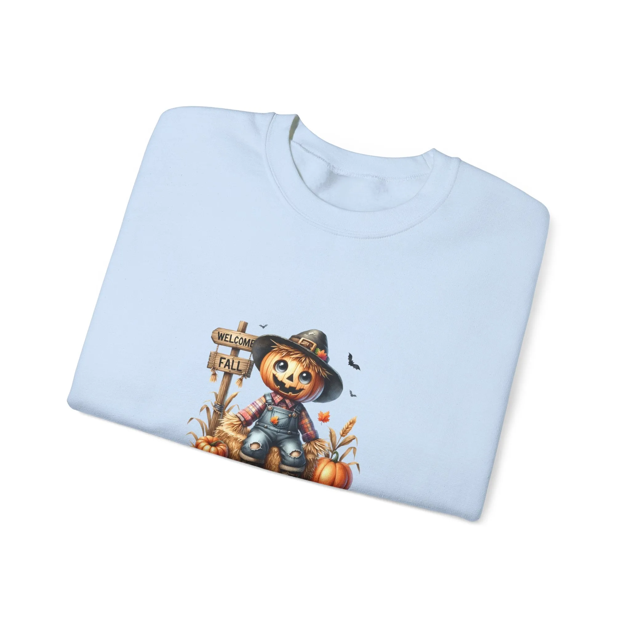 Fall Scarecrow Unisex Heavy Blend™ Crewneck Sweatshirt