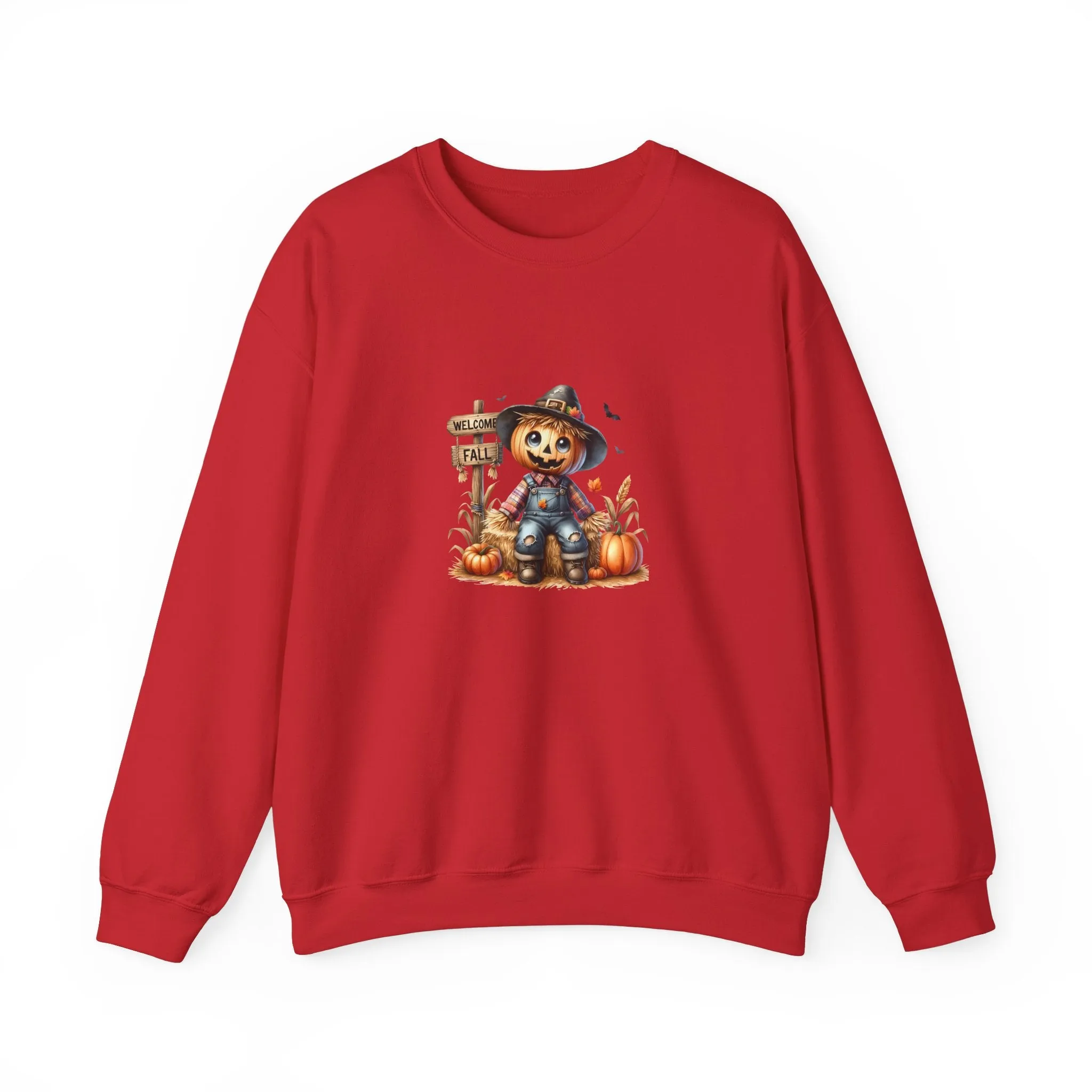 Fall Scarecrow Unisex Heavy Blend™ Crewneck Sweatshirt