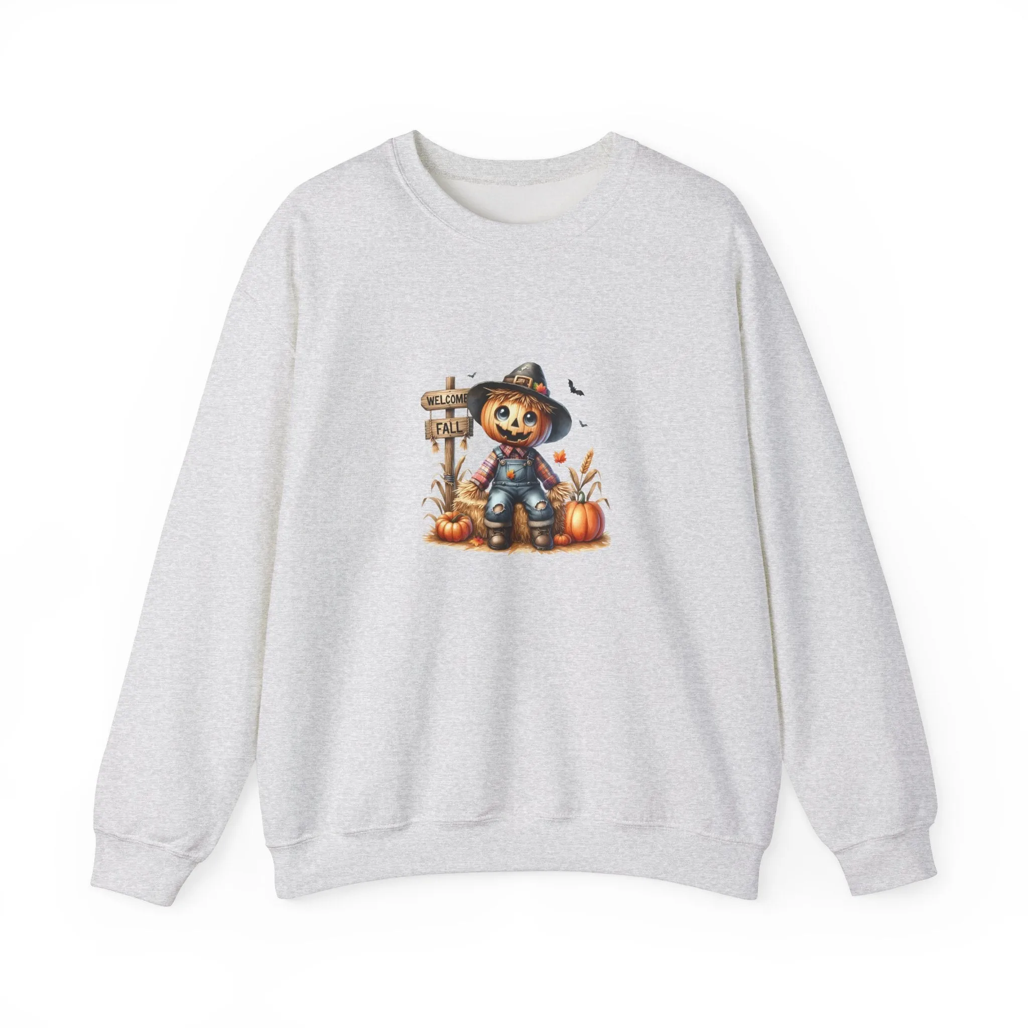 Fall Scarecrow Unisex Heavy Blend™ Crewneck Sweatshirt