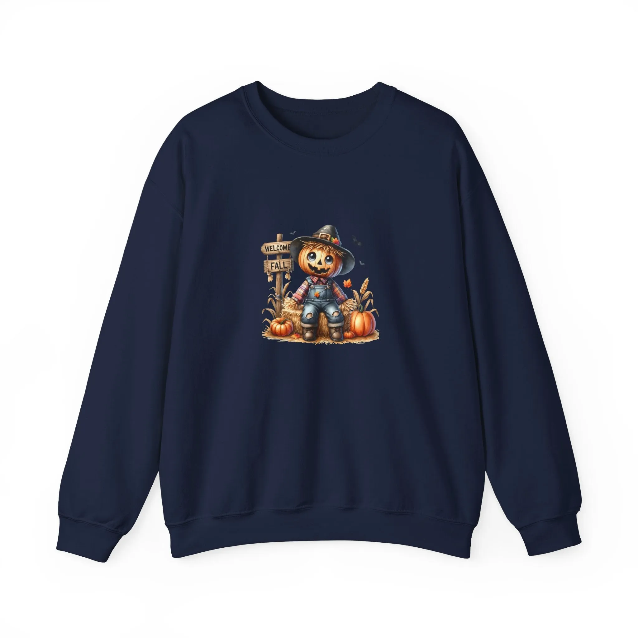 Fall Scarecrow Unisex Heavy Blend™ Crewneck Sweatshirt