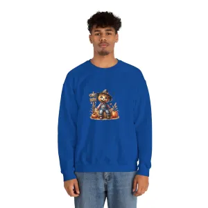 Fall Scarecrow Unisex Heavy Blend™ Crewneck Sweatshirt