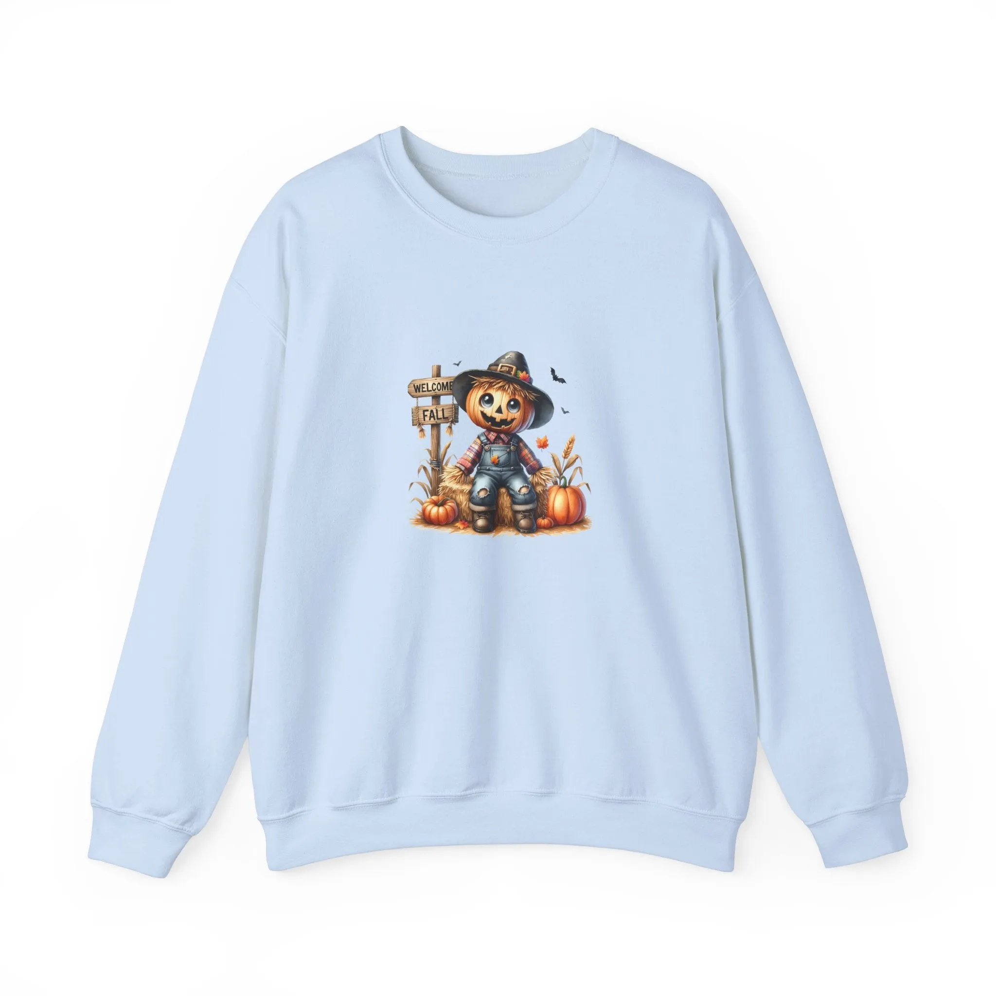 Fall Scarecrow Unisex Heavy Blend™ Crewneck Sweatshirt