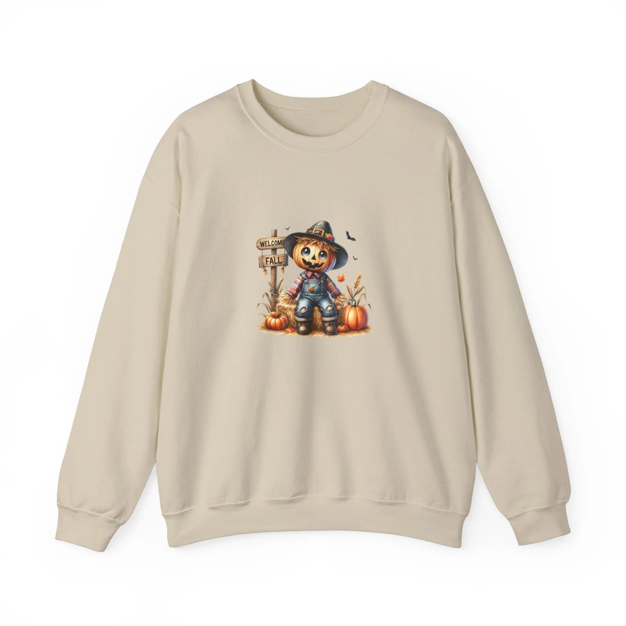 Fall Scarecrow Unisex Heavy Blend™ Crewneck Sweatshirt