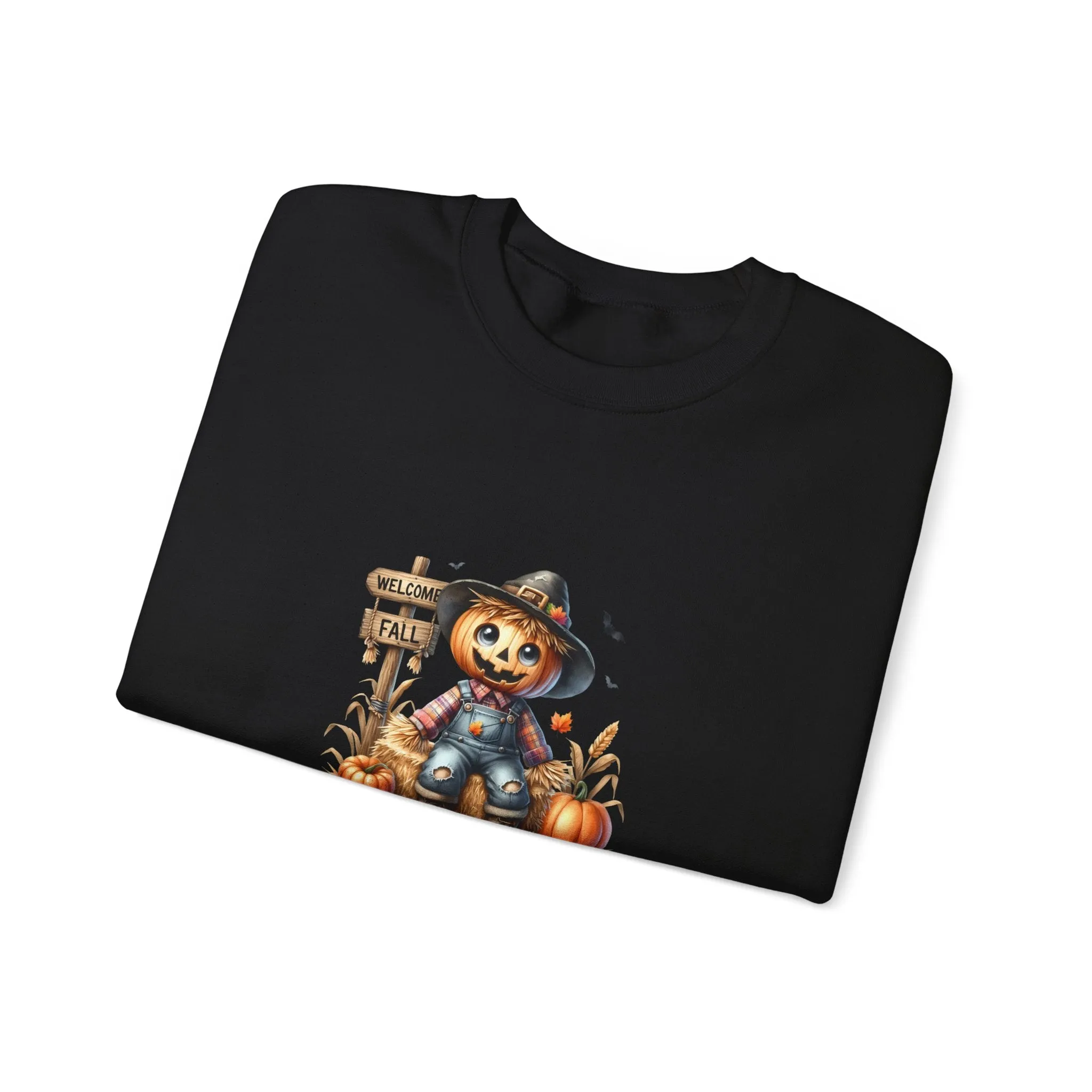 Fall Scarecrow Unisex Heavy Blend™ Crewneck Sweatshirt