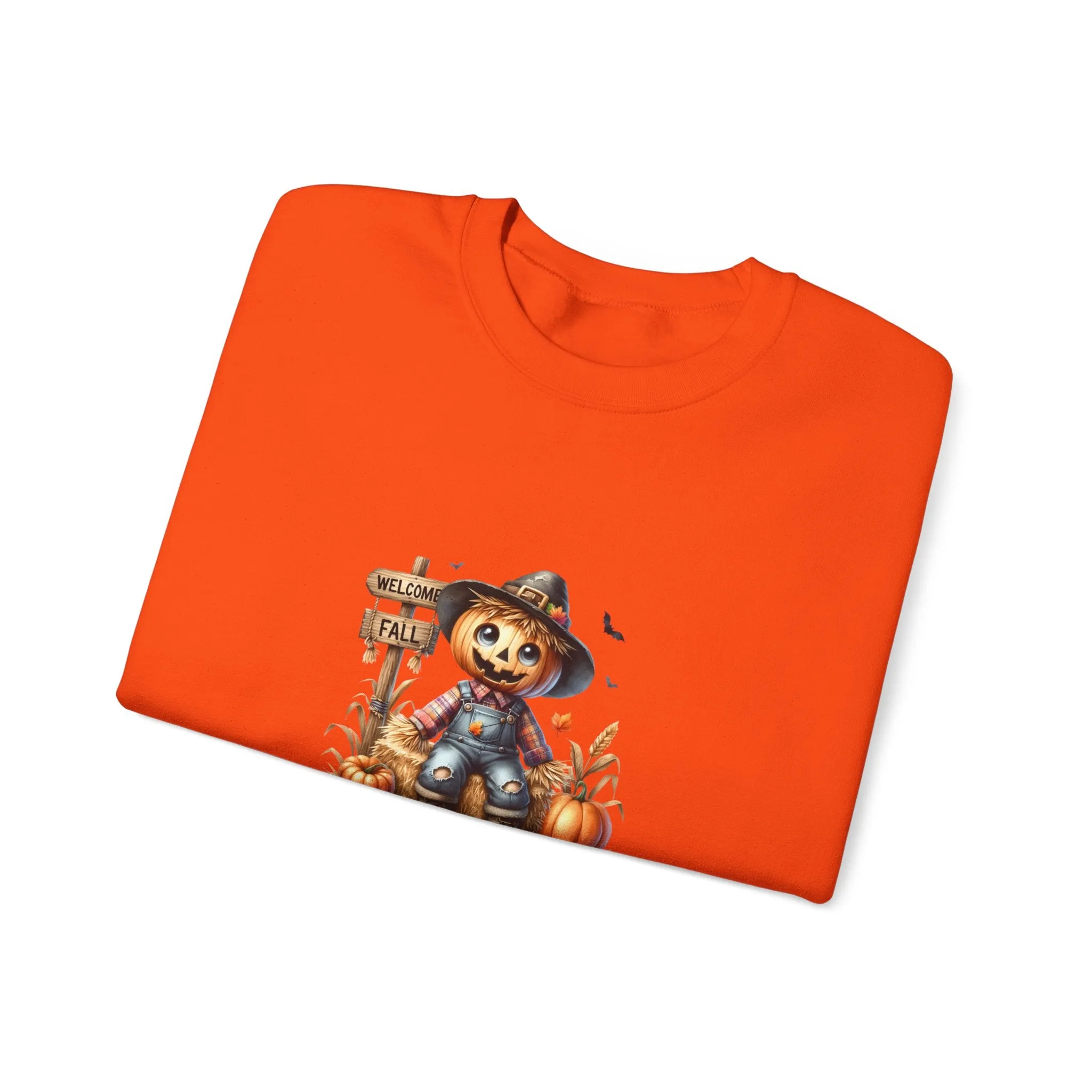 Fall Scarecrow Unisex Heavy Blend™ Crewneck Sweatshirt