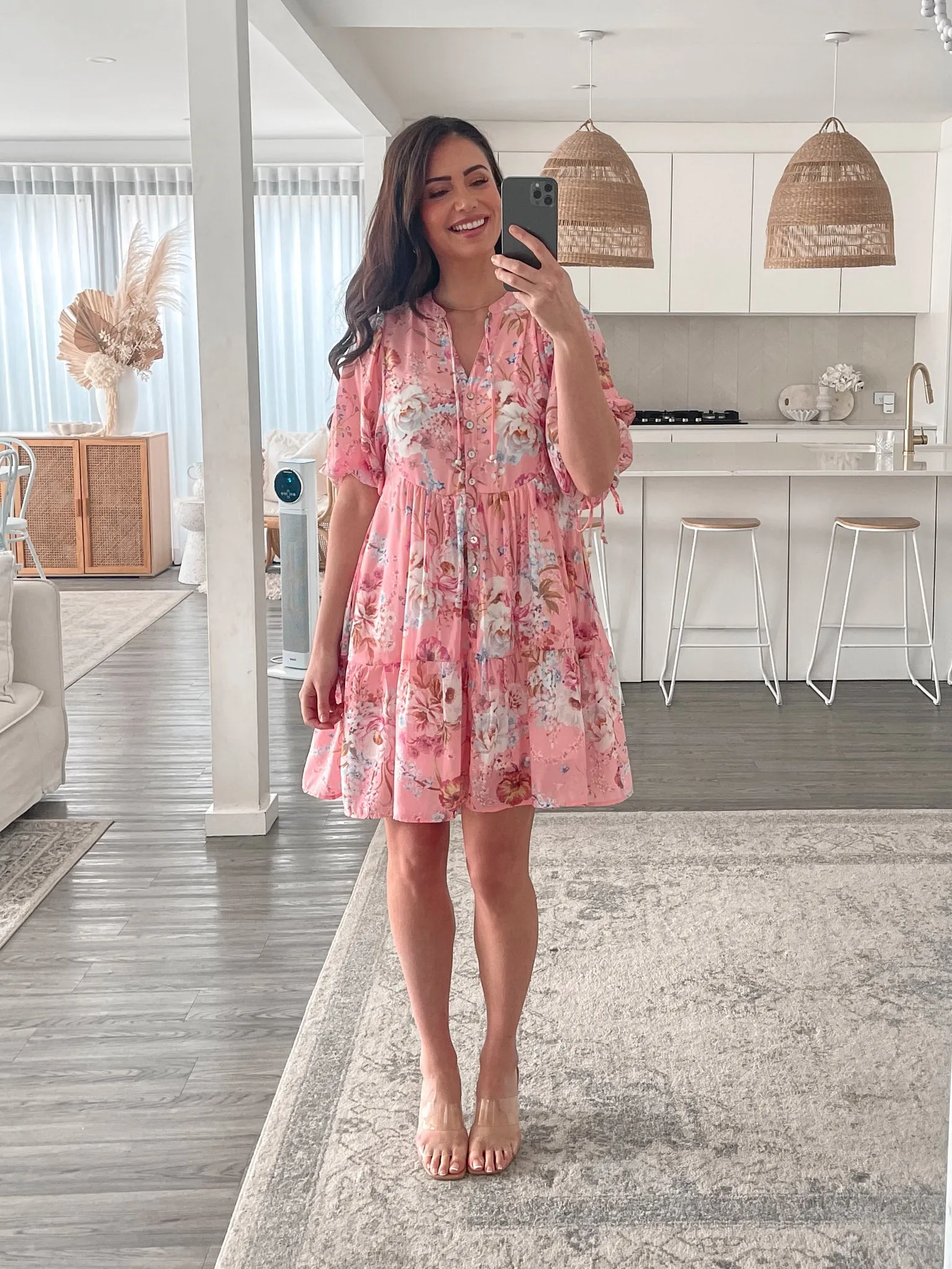 Fidella Dress - Pink Floral