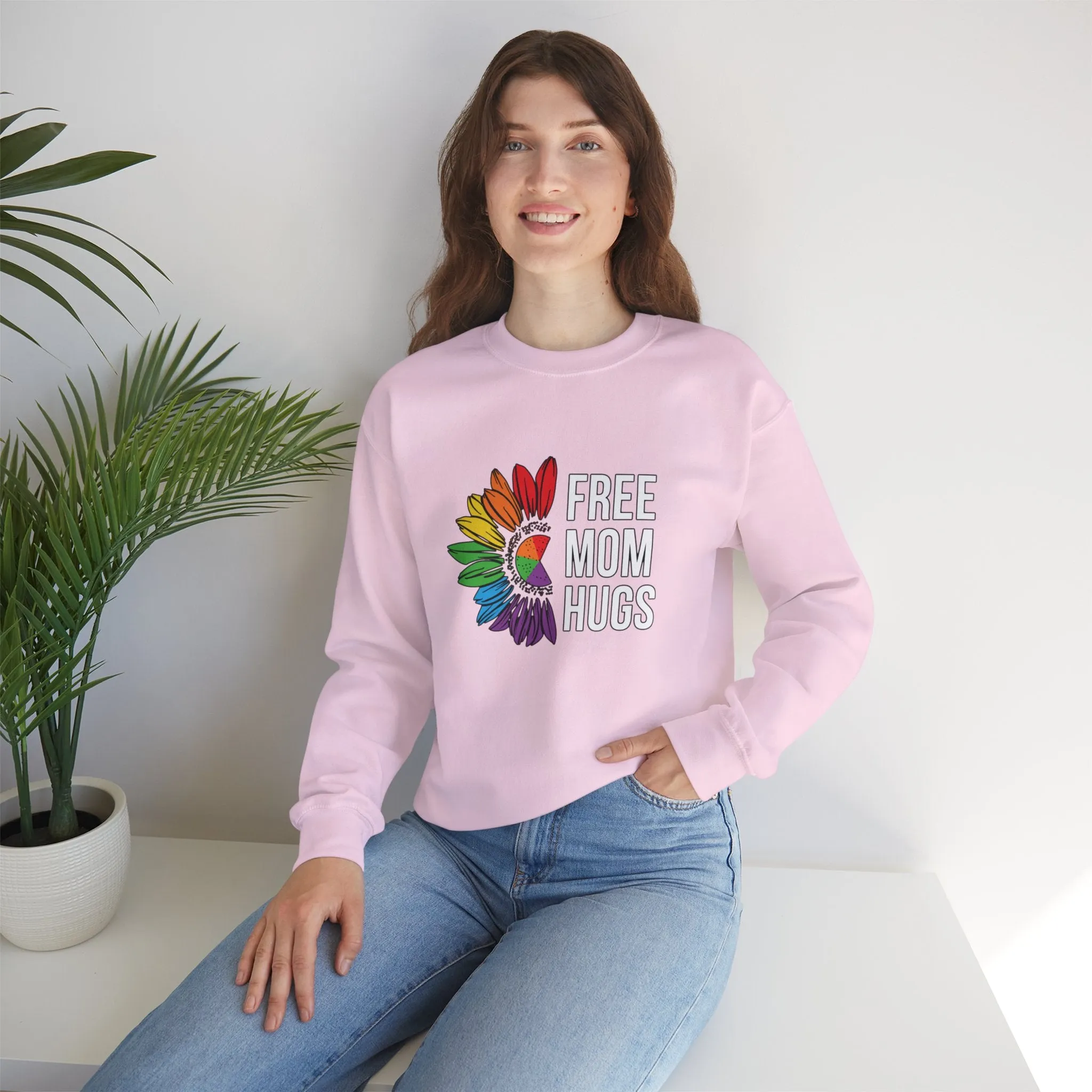 Free Mom Hugs Unisex Heavy Blend™ Crewneck Sweatshirt