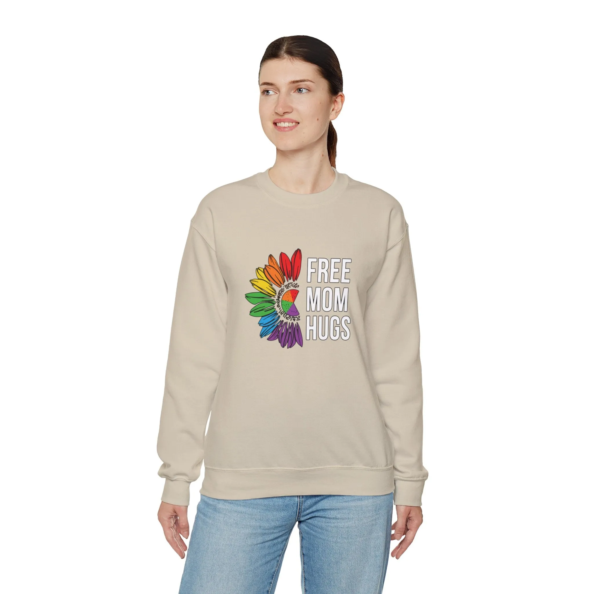 Free Mom Hugs Unisex Heavy Blend™ Crewneck Sweatshirt