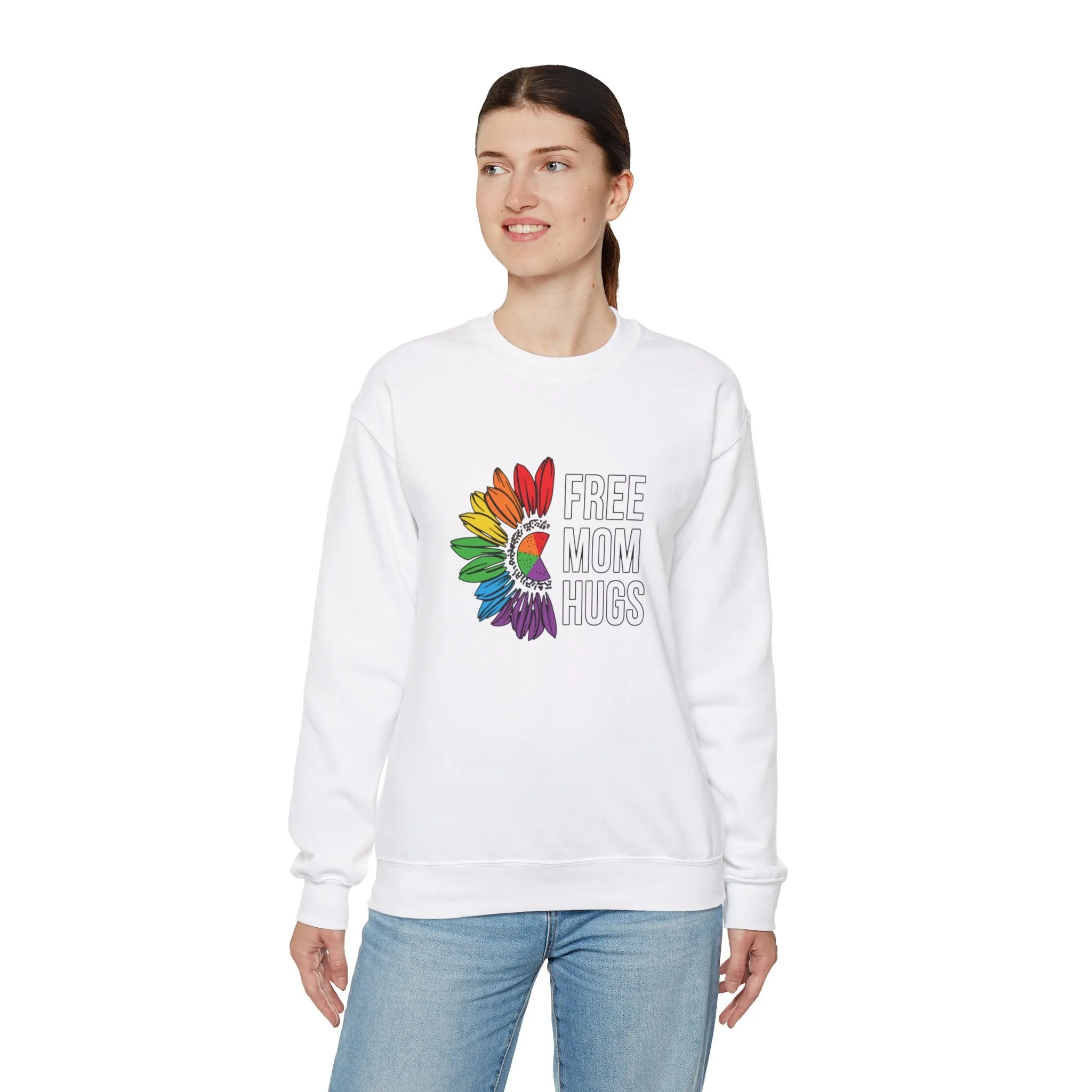 Free Mom Hugs Unisex Heavy Blend™ Crewneck Sweatshirt