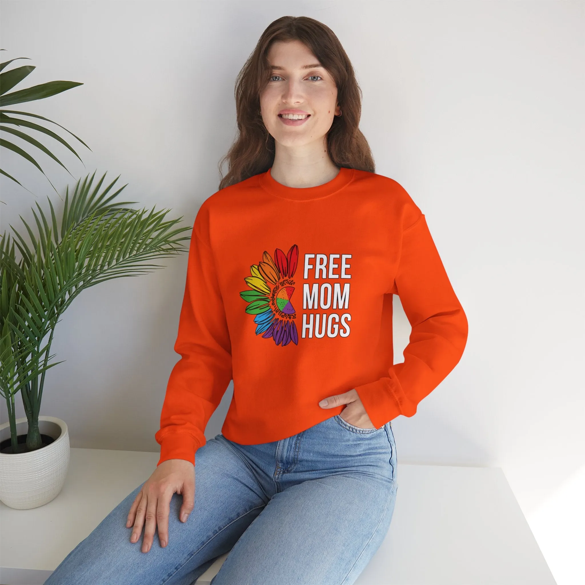 Free Mom Hugs Unisex Heavy Blend™ Crewneck Sweatshirt